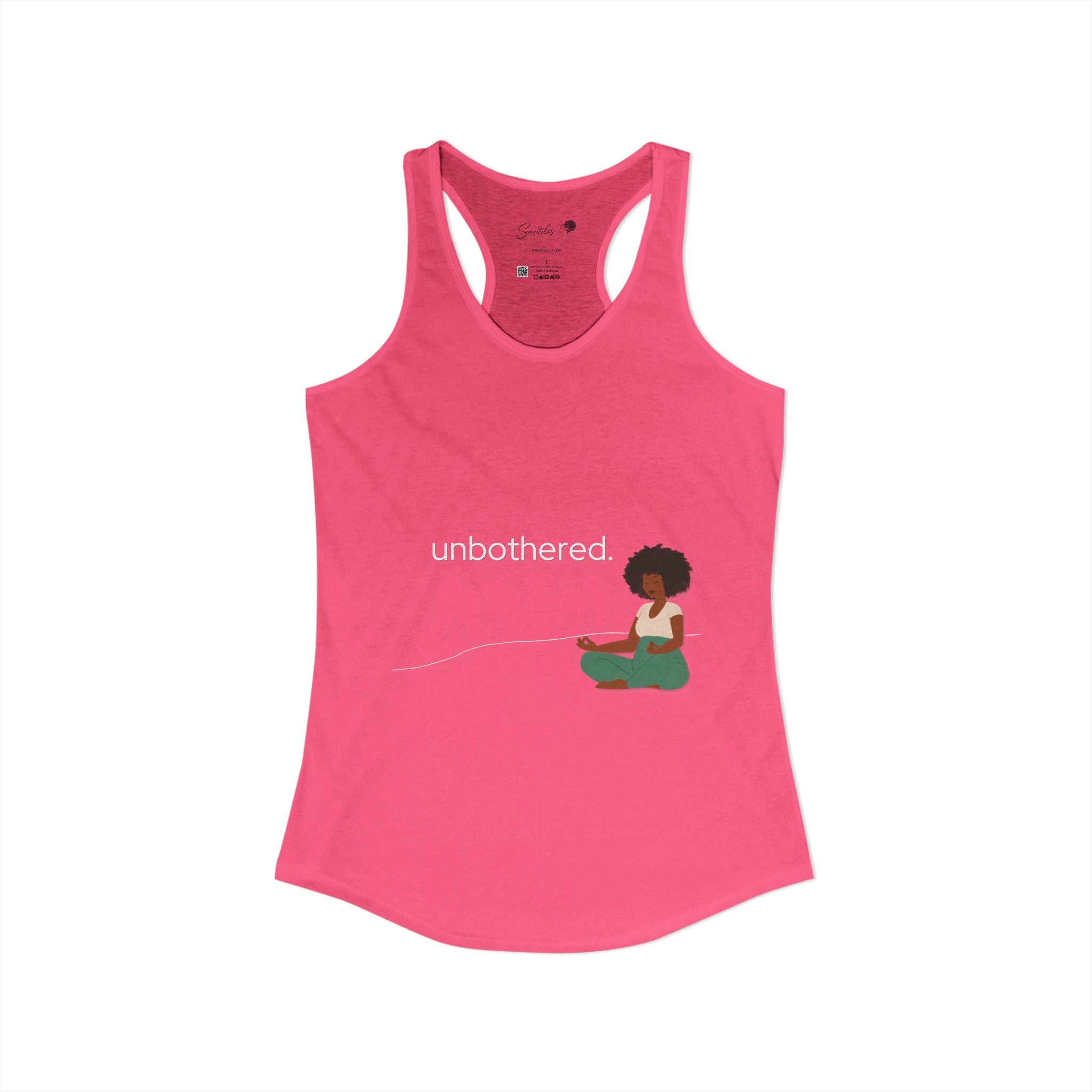 "Unbothered" Women's Ideal Racerback Tank