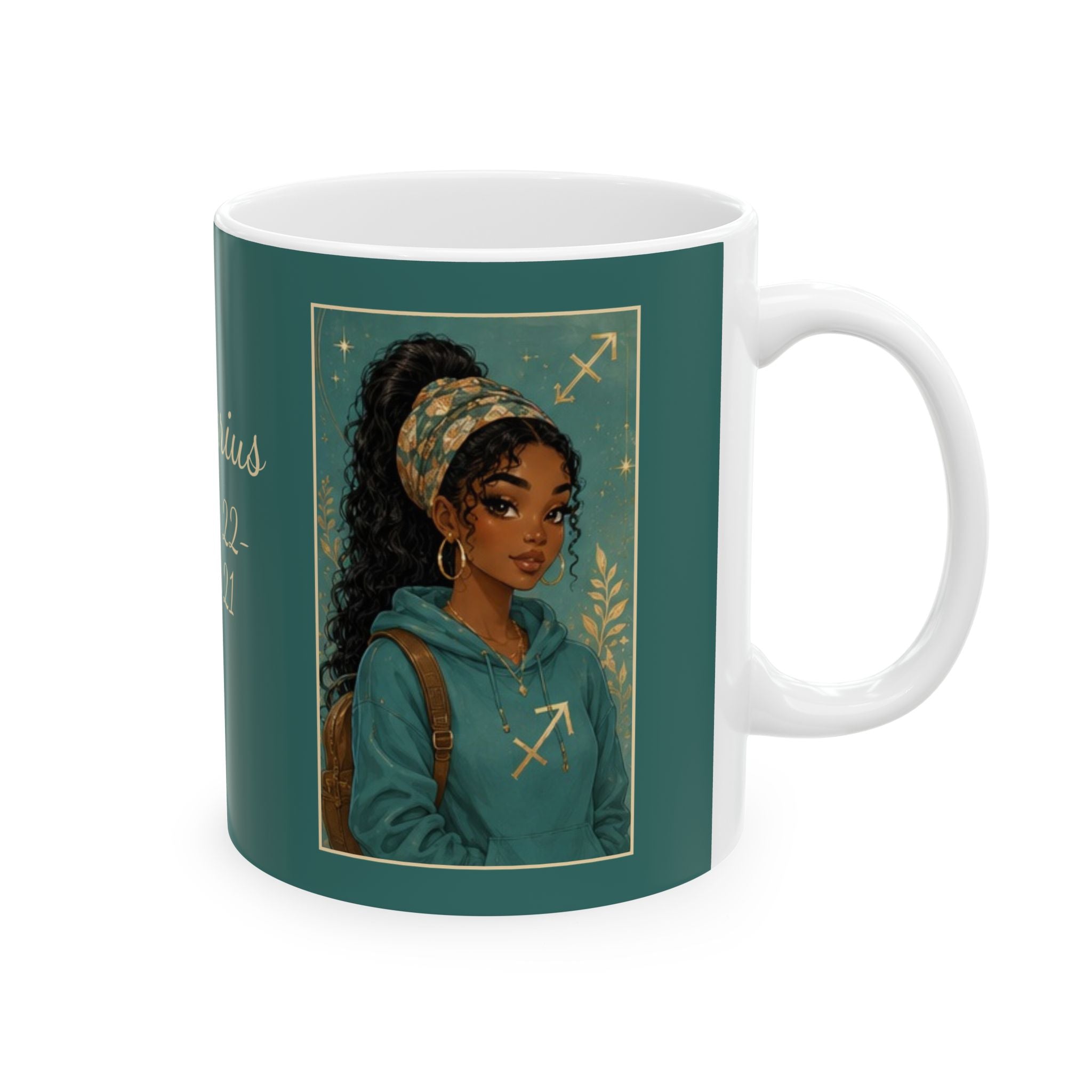 Sagittarius Zodiac Sign Ceramic Mug — Coffee Mug (11oz)