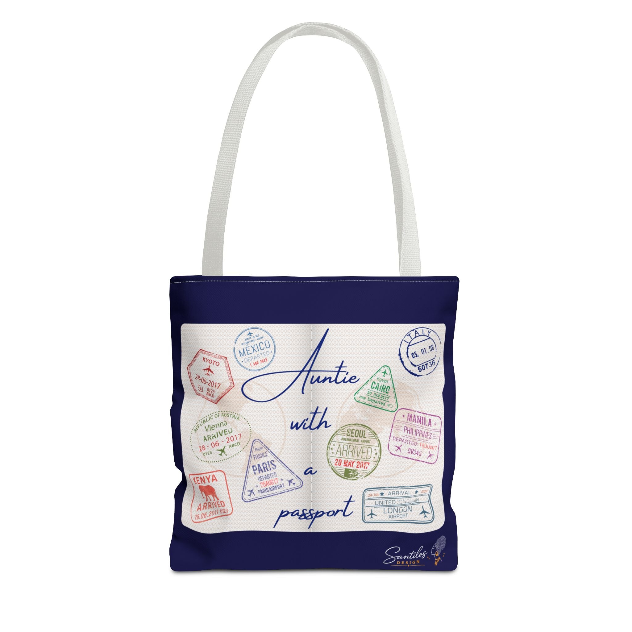 Auntie With a Passport — Statement Tote Bag
