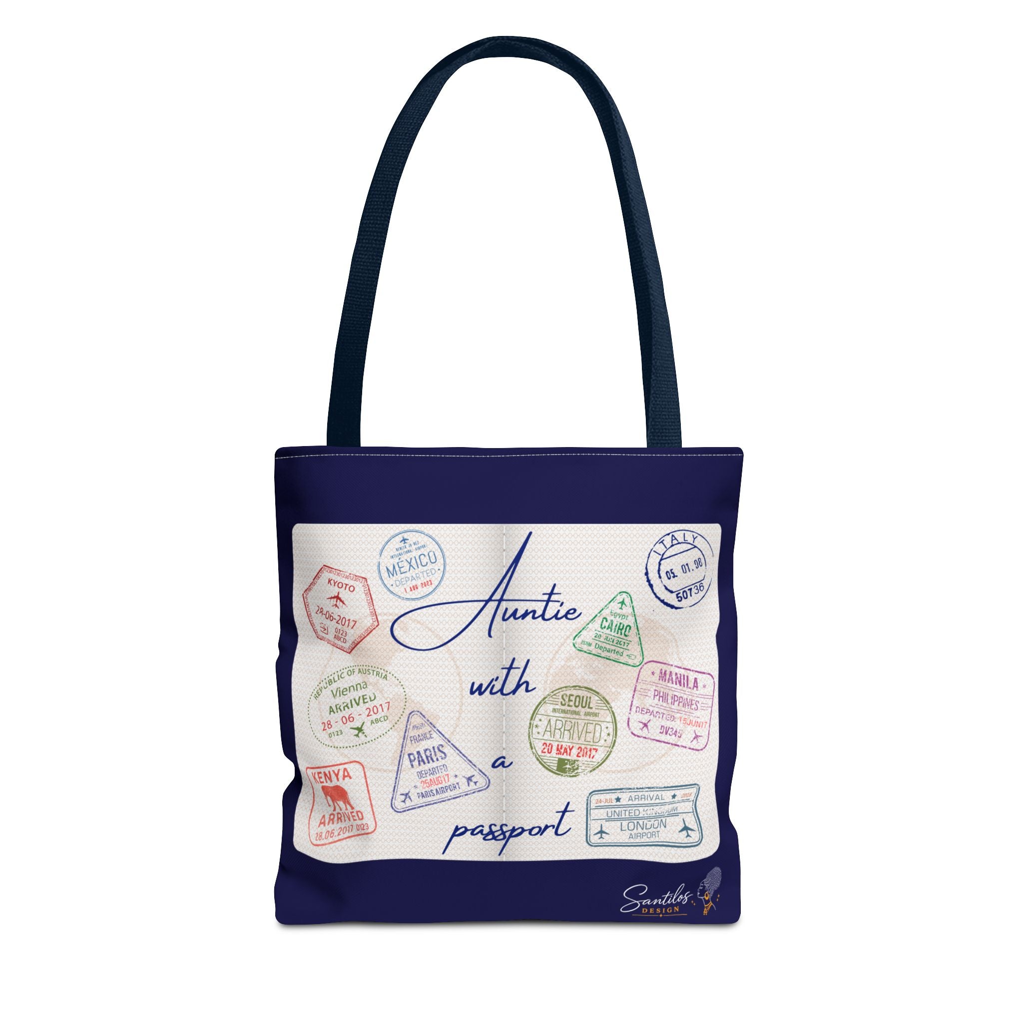 Auntie With a Passport — Statement Tote Bag