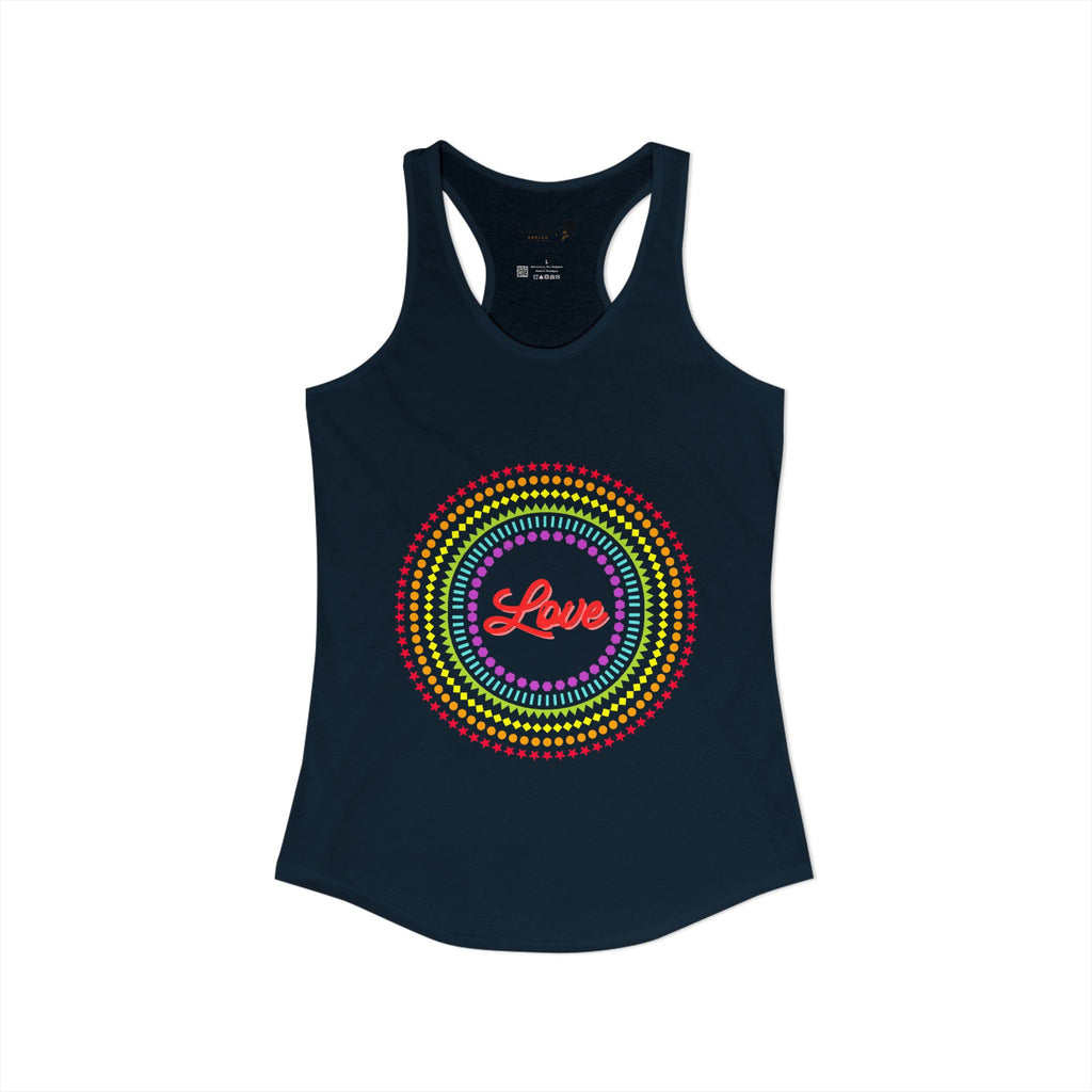 "Love" Women's Ideal Racerback Tank