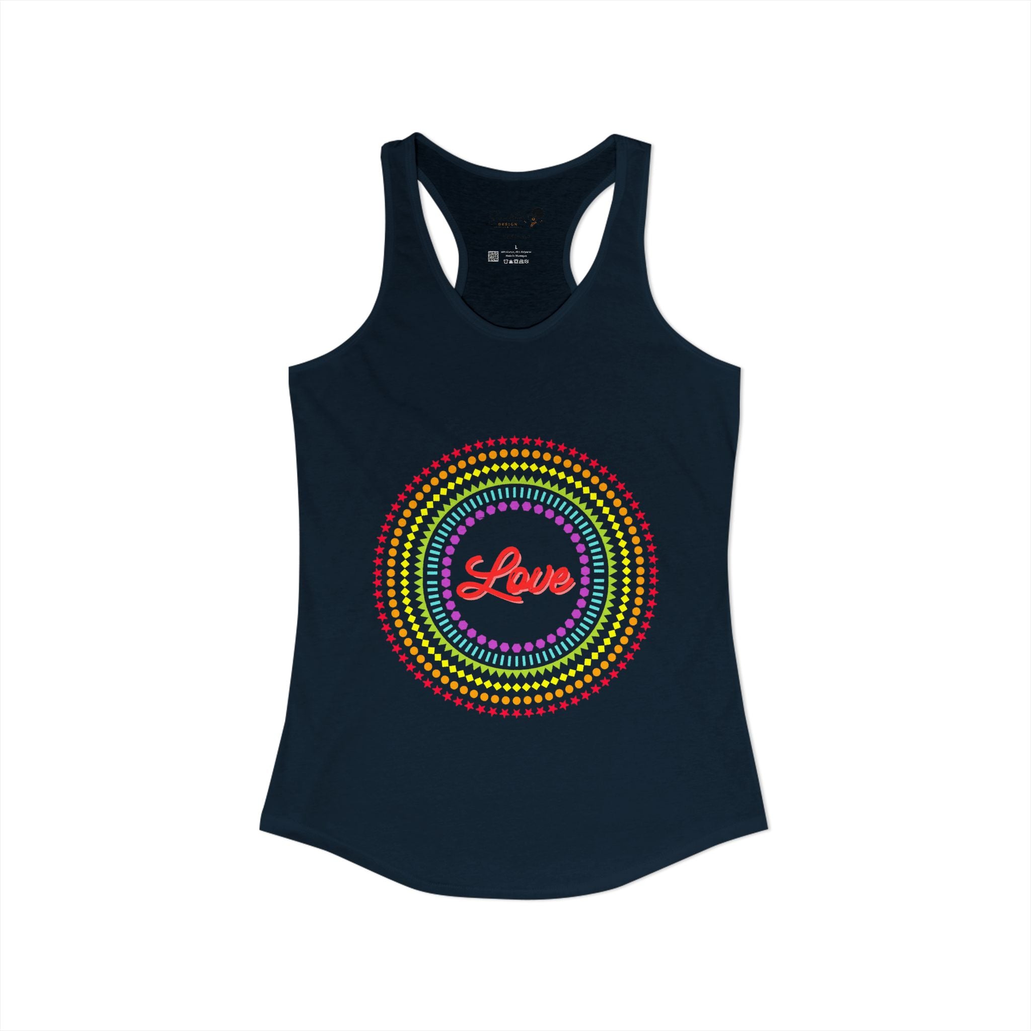 "Love" Women's Ideal Racerback Tank