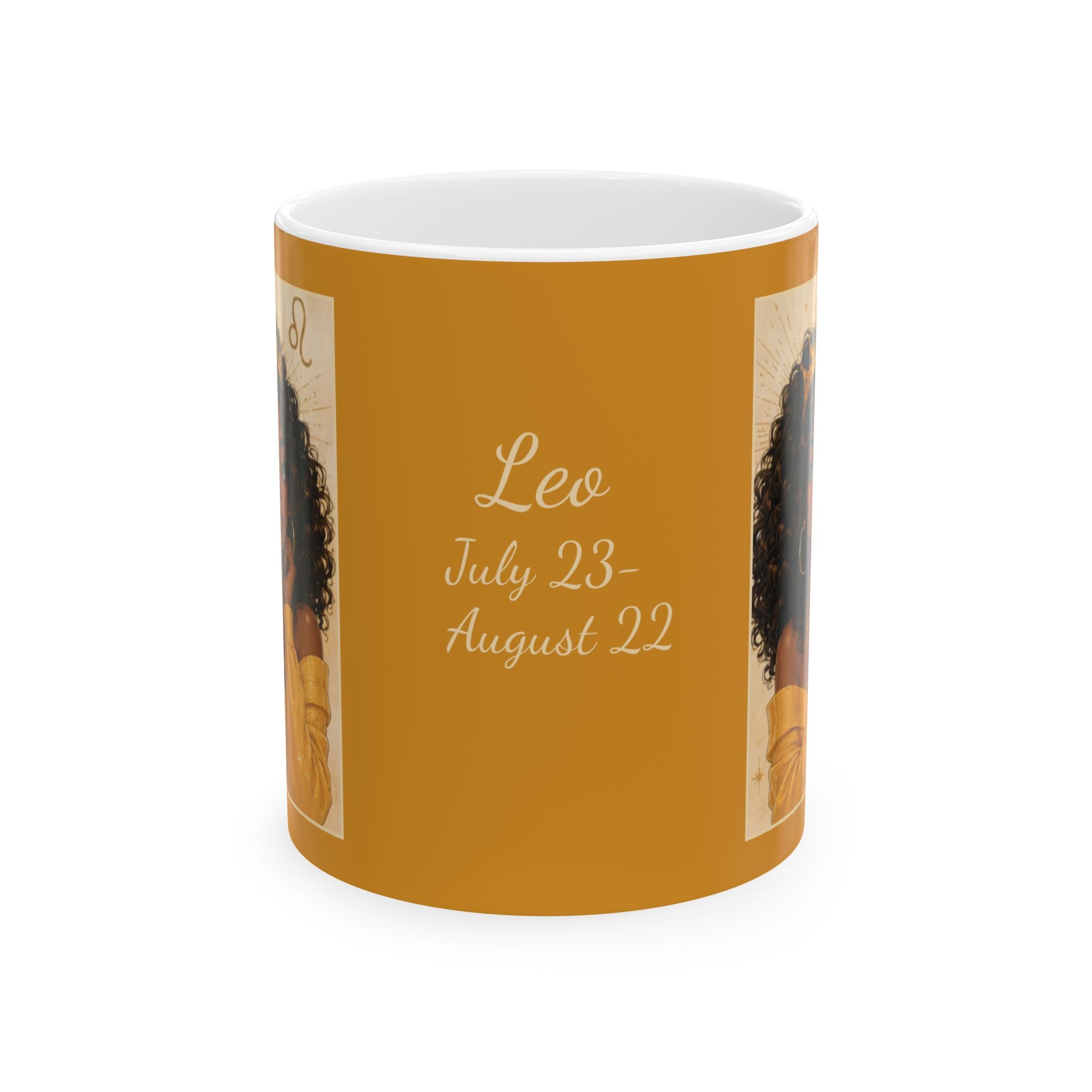 Leo Zodiac Sign Ceramic Mug — Coffee Mug (11oz)