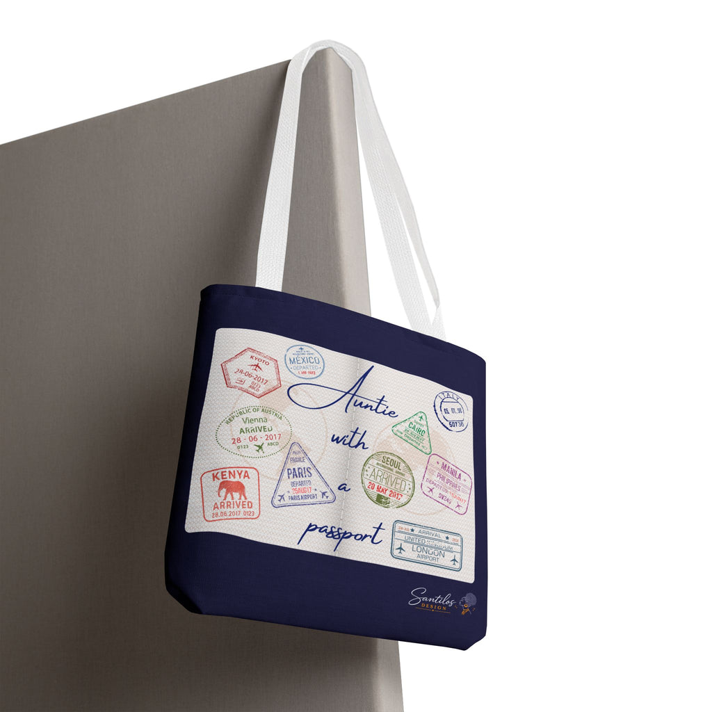 Auntie With a Passport — Statement Tote Bag