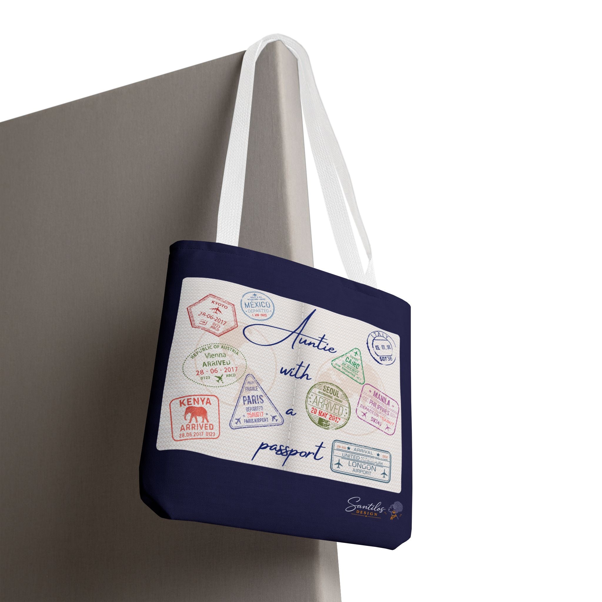 Auntie With a Passport — Statement Tote Bag