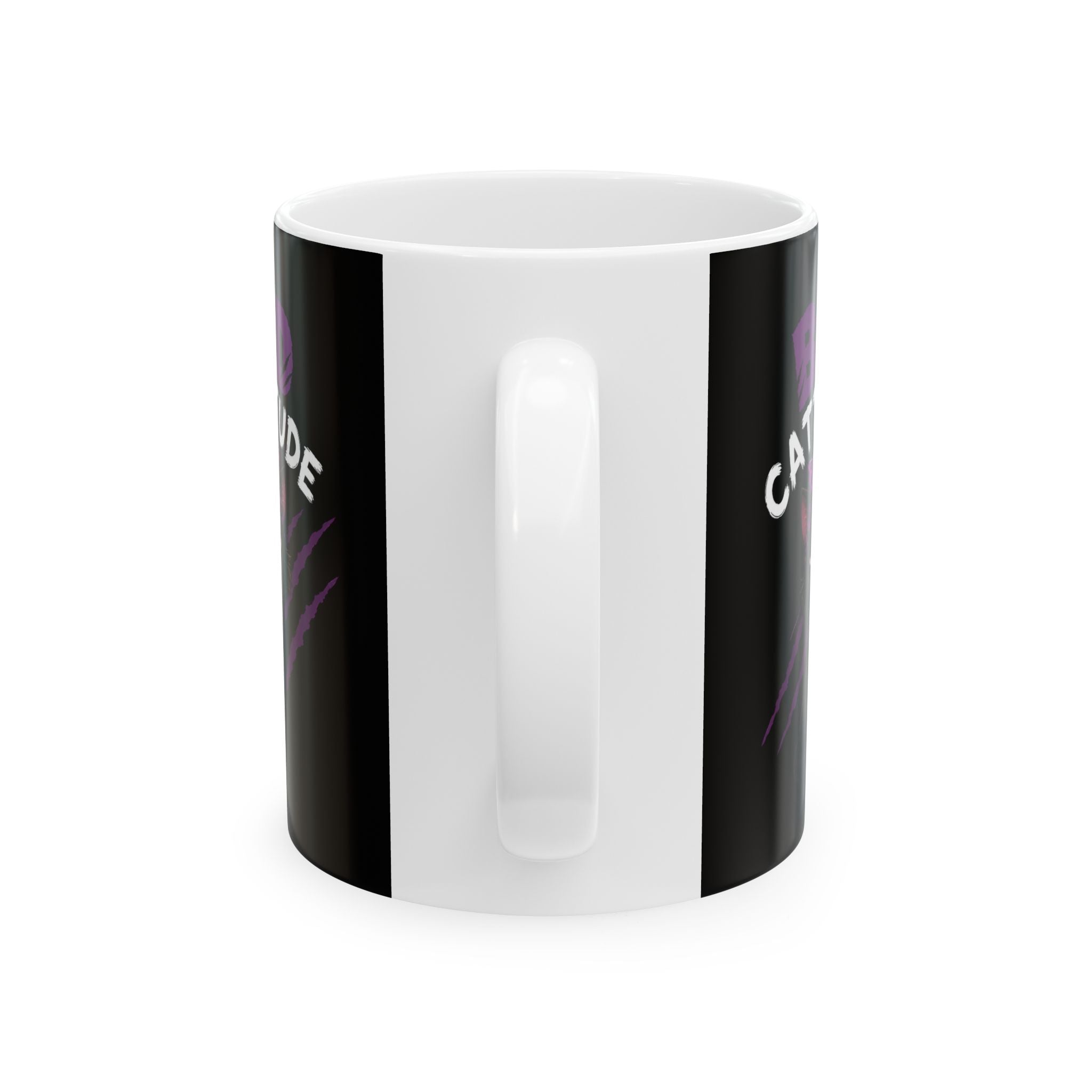 Bad Cattitude Ceramic Mug — Funny Coffee Mug (11oz)