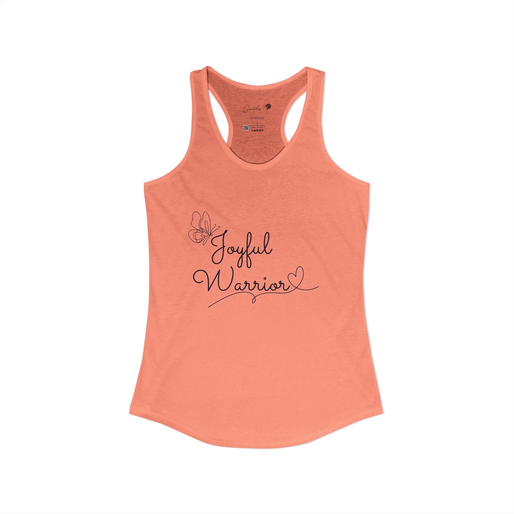 "Joyful Warrior" Women's Ideal Racerback Tank