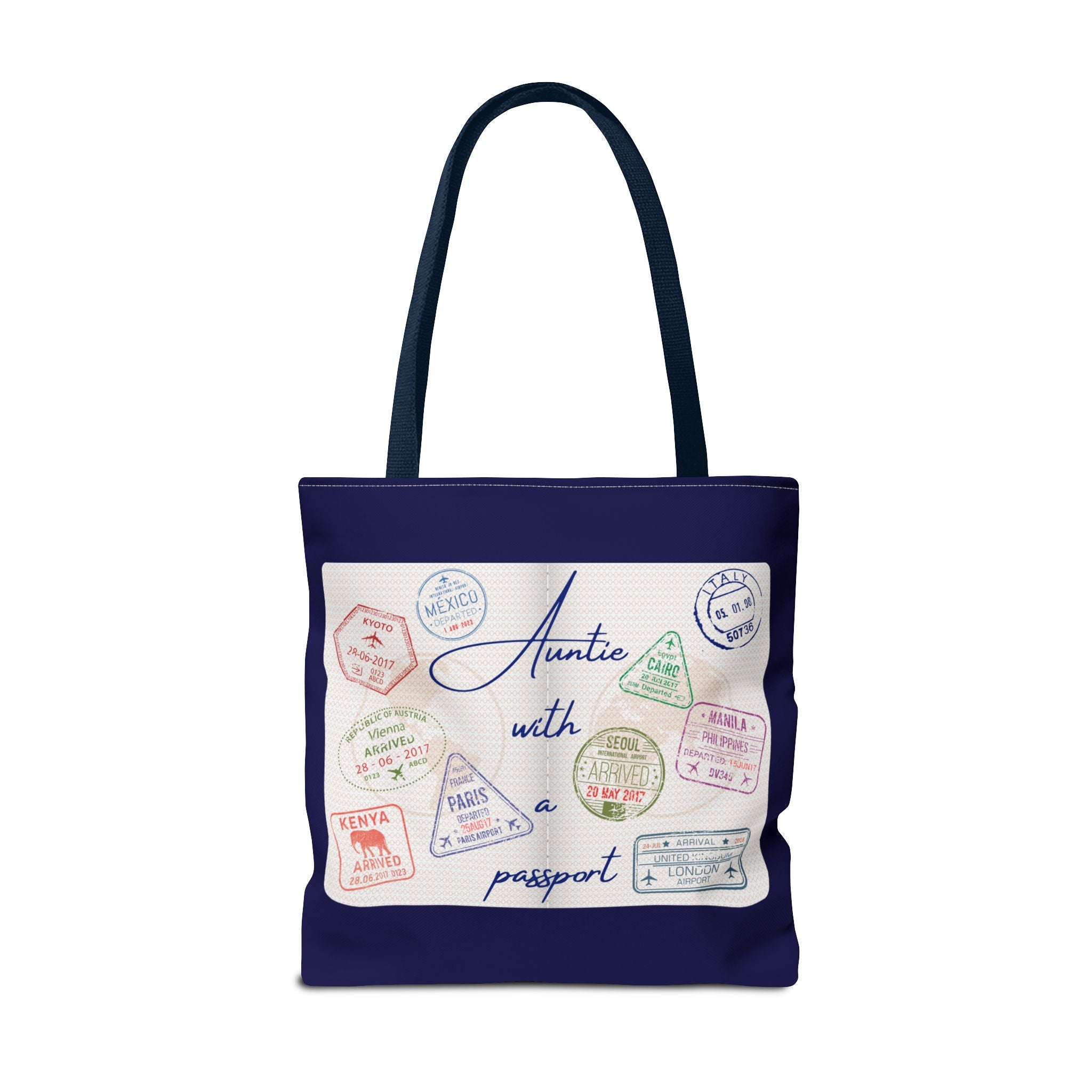 Auntie With a Passport — Statement Tote Bag