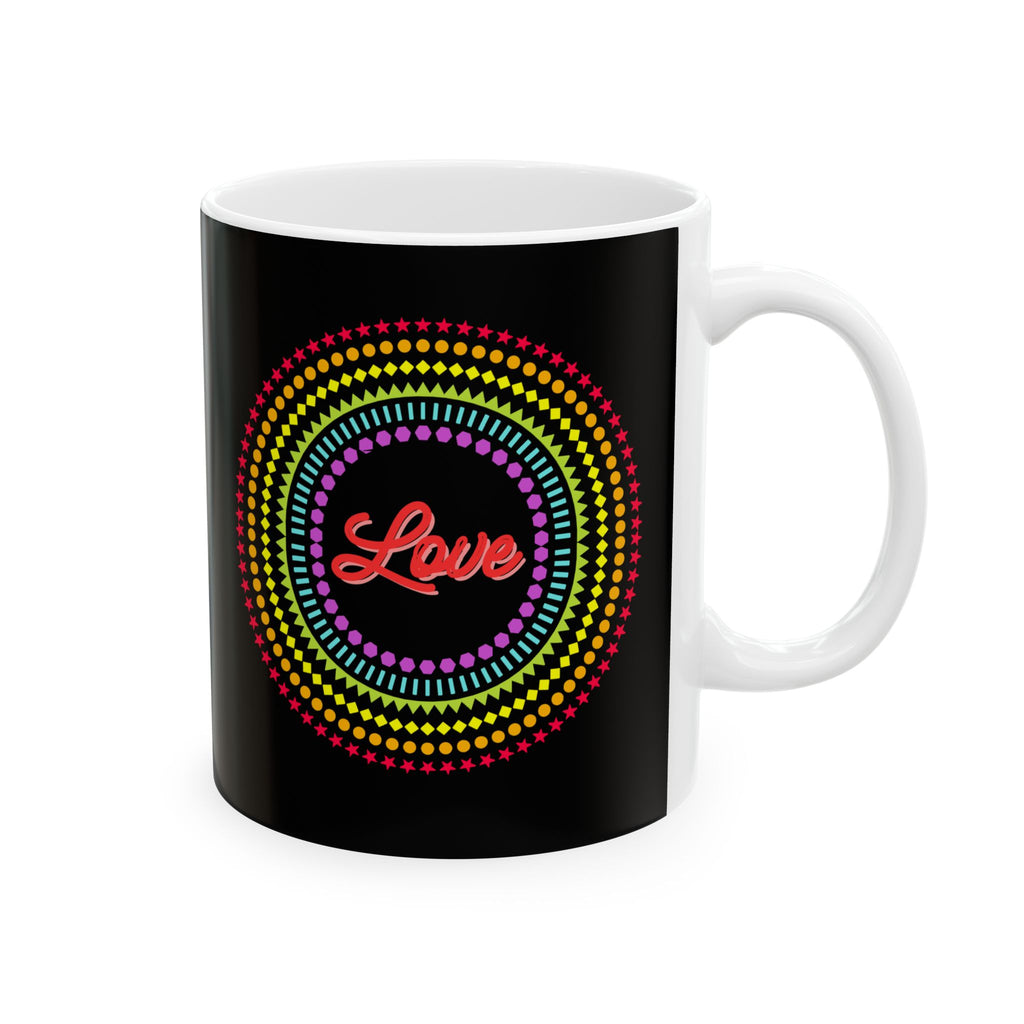 "Love" Ceramic Mug — Coffee Mug (11oz)