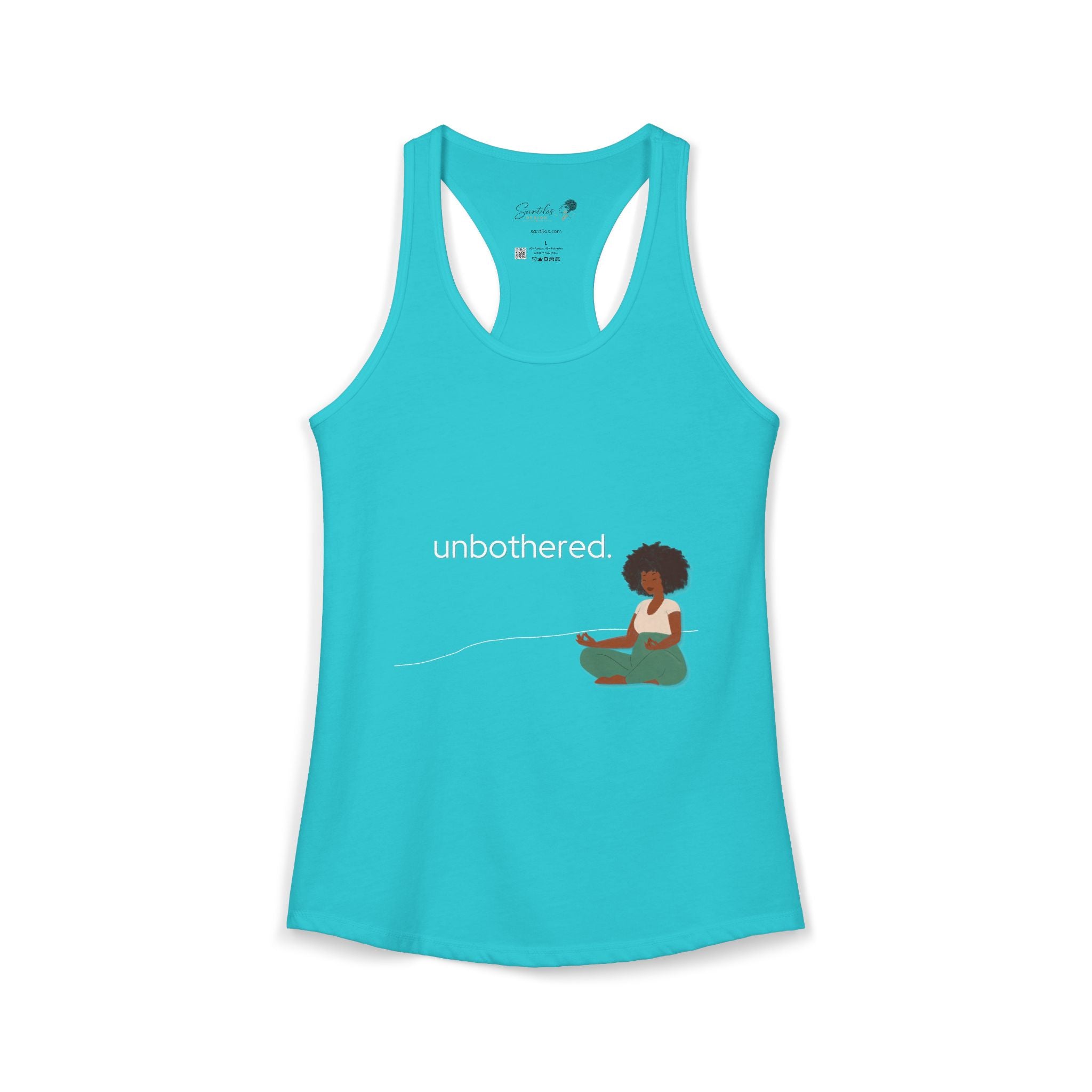 "Unbothered" Women's Ideal Racerback Tank