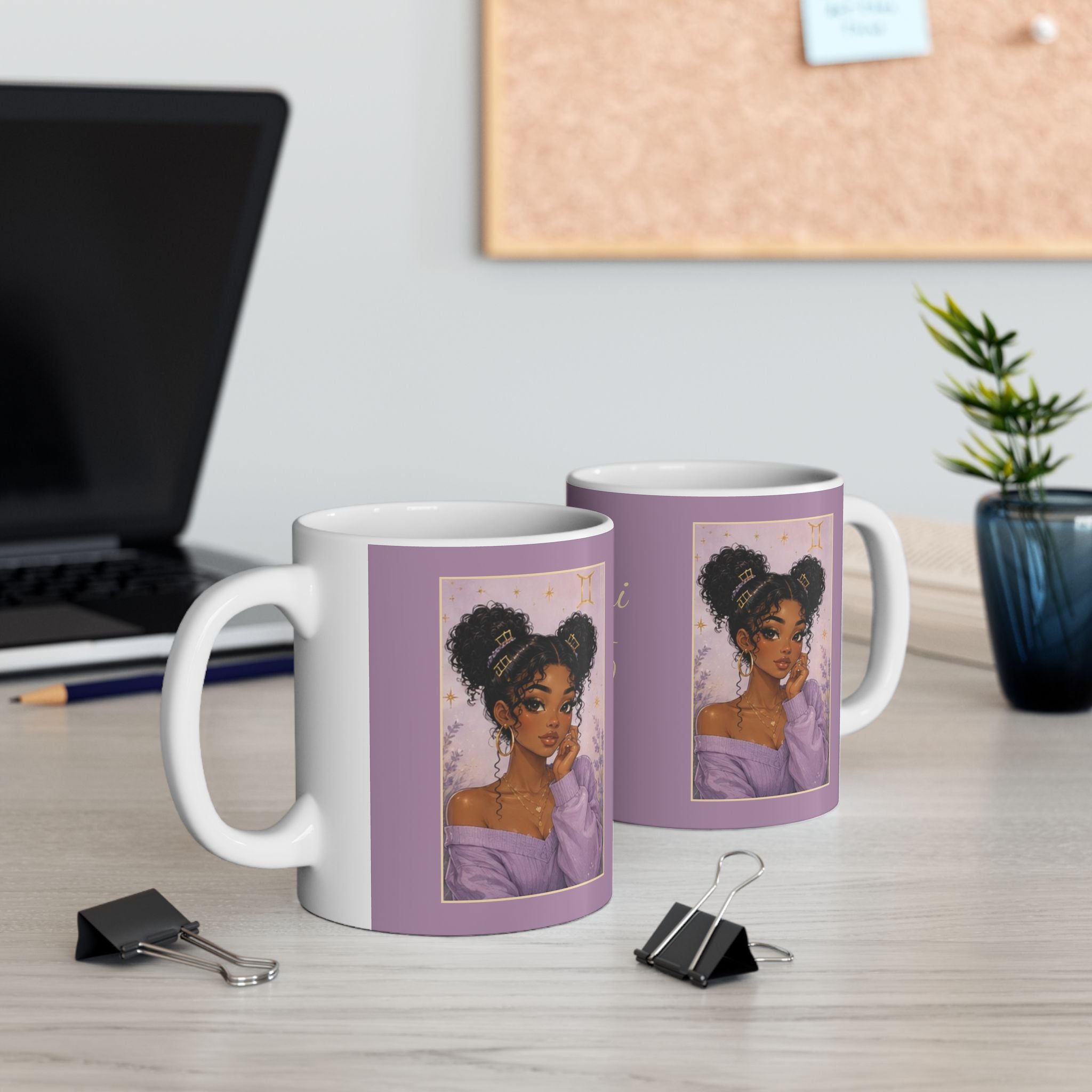 Gemini Zodiac Sign Ceramic Mug — Coffee Mug (11oz)