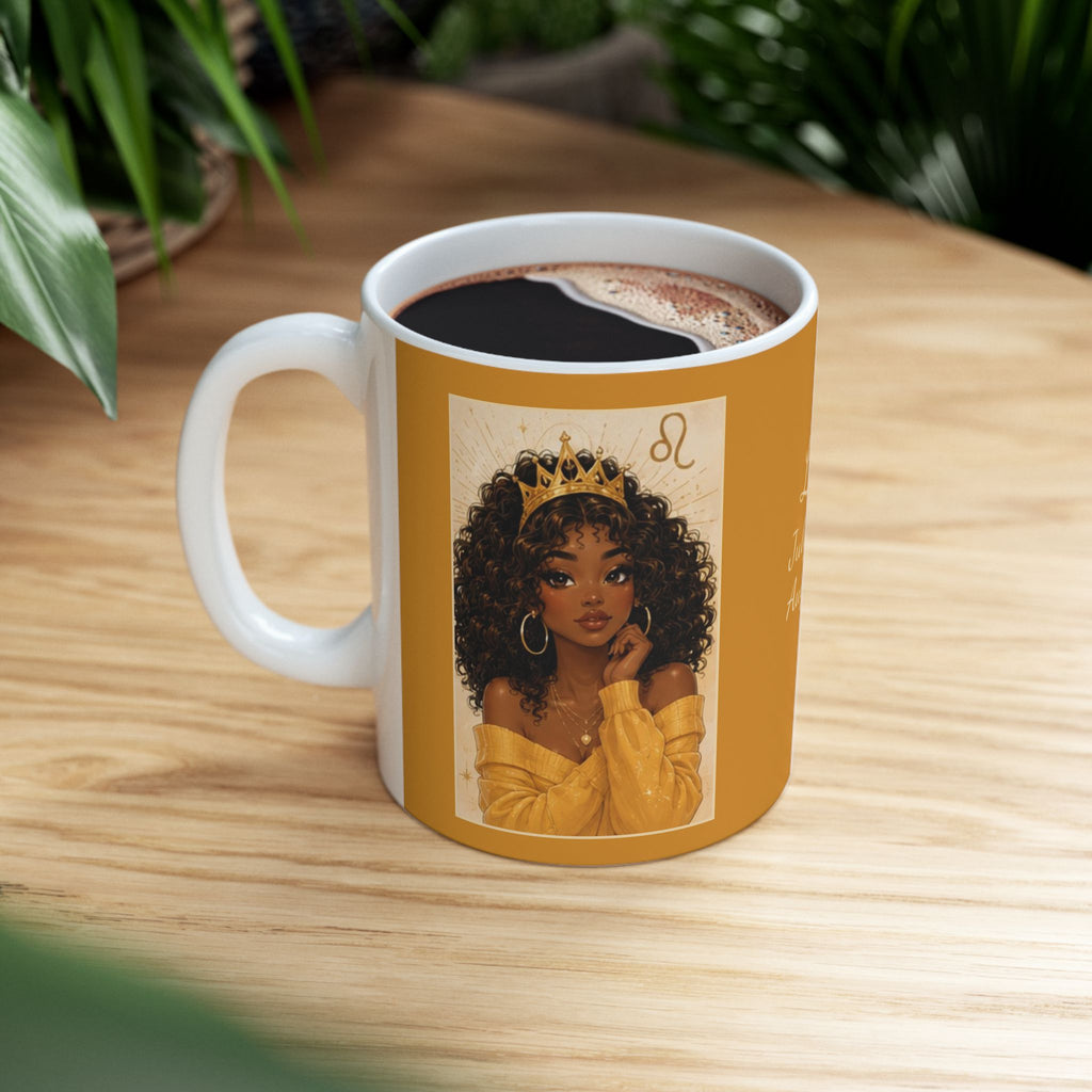 Leo Zodiac Sign Ceramic Mug — Coffee Mug (11oz)