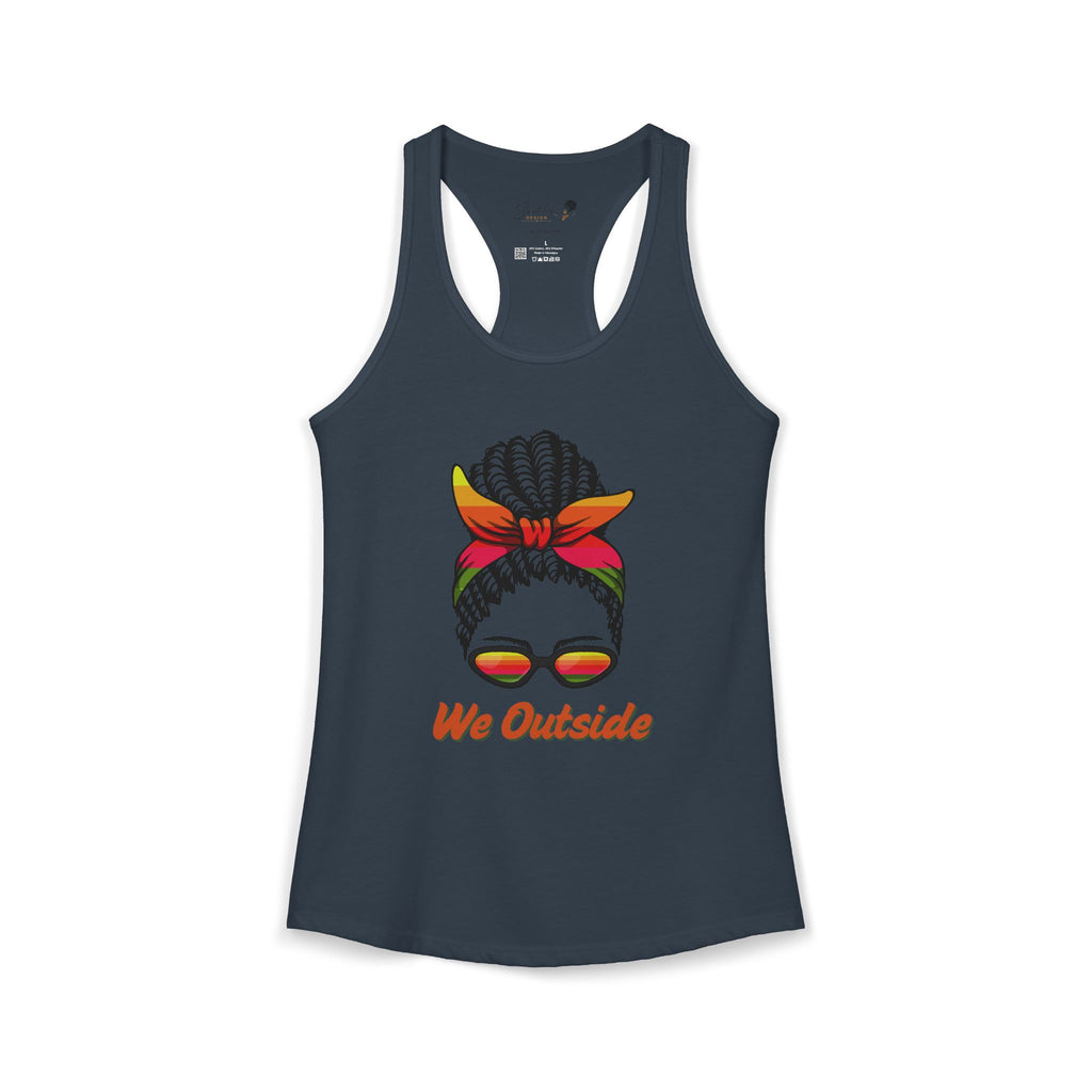 "We Outside" Women's Ideal Racerback Tank