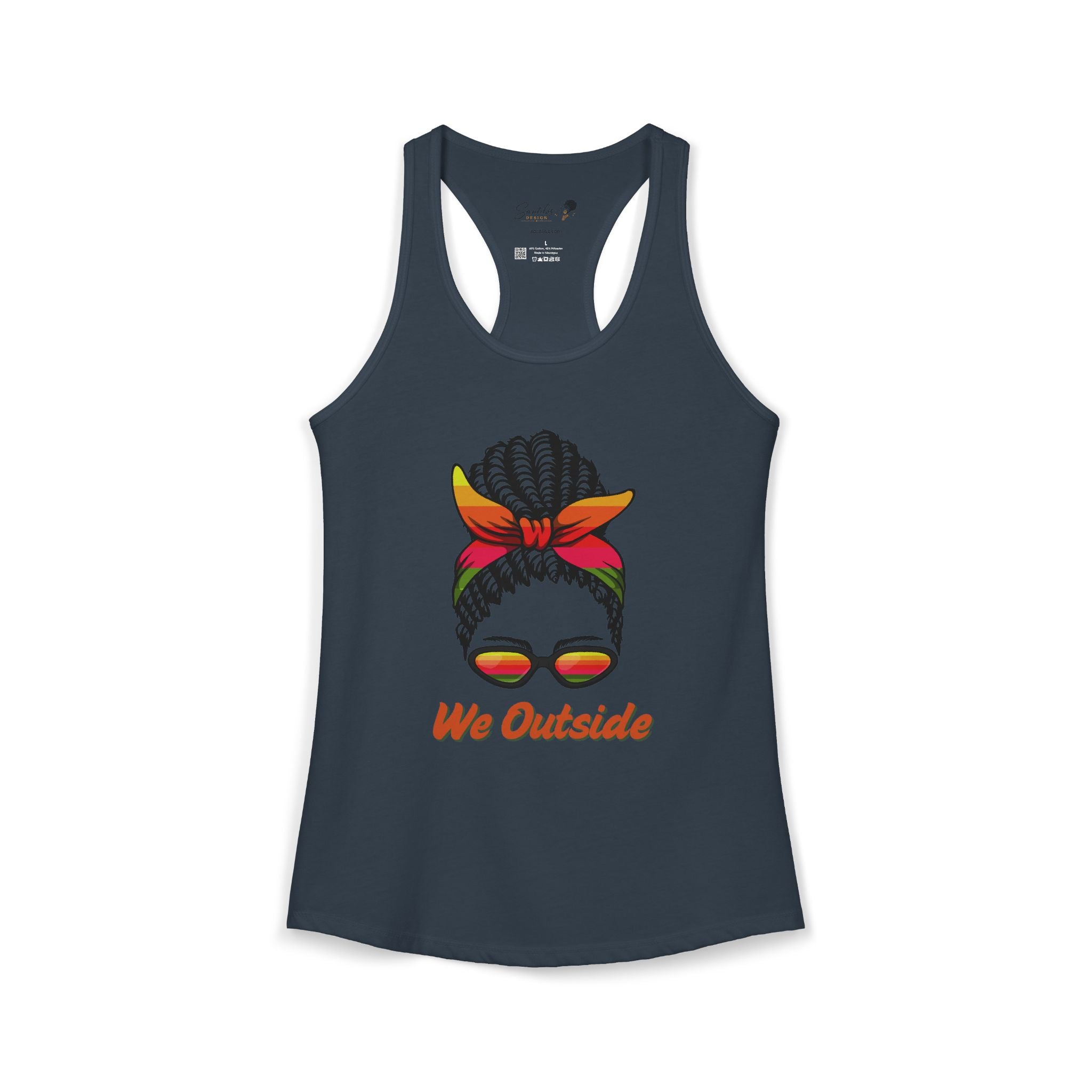 "We Outside" Women's Ideal Racerback Tank