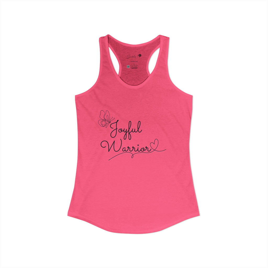 "Joyful Warrior" Women's Ideal Racerback Tank