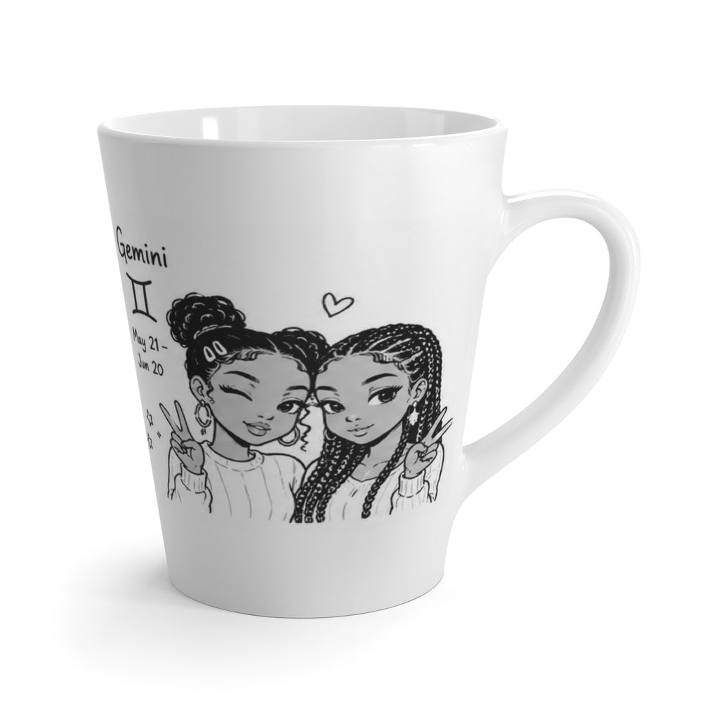 Gemini Zodiac Latte Mug
