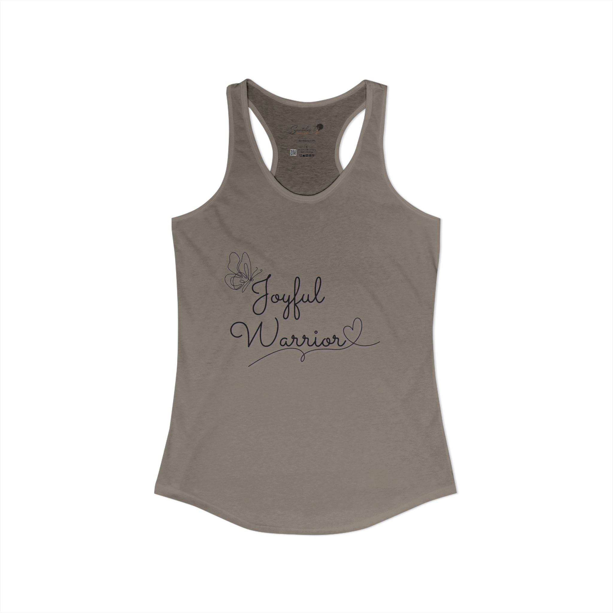 "Joyful Warrior" Women's Ideal Racerback Tank