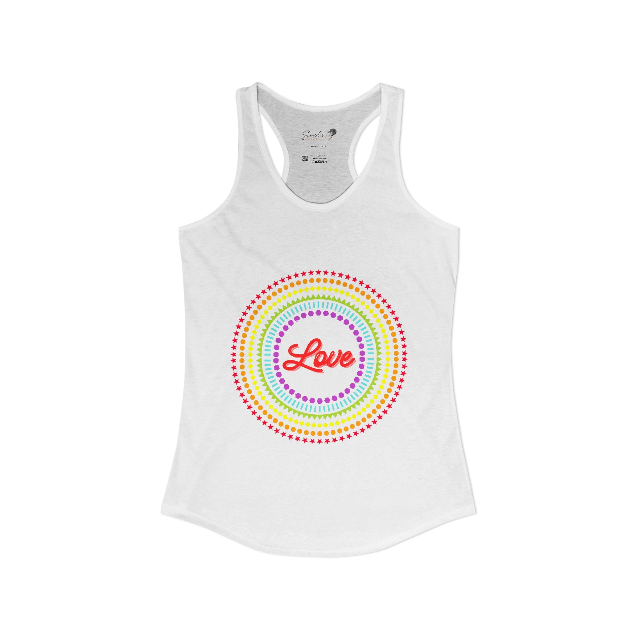 "Love" Women's Ideal Racerback Tank