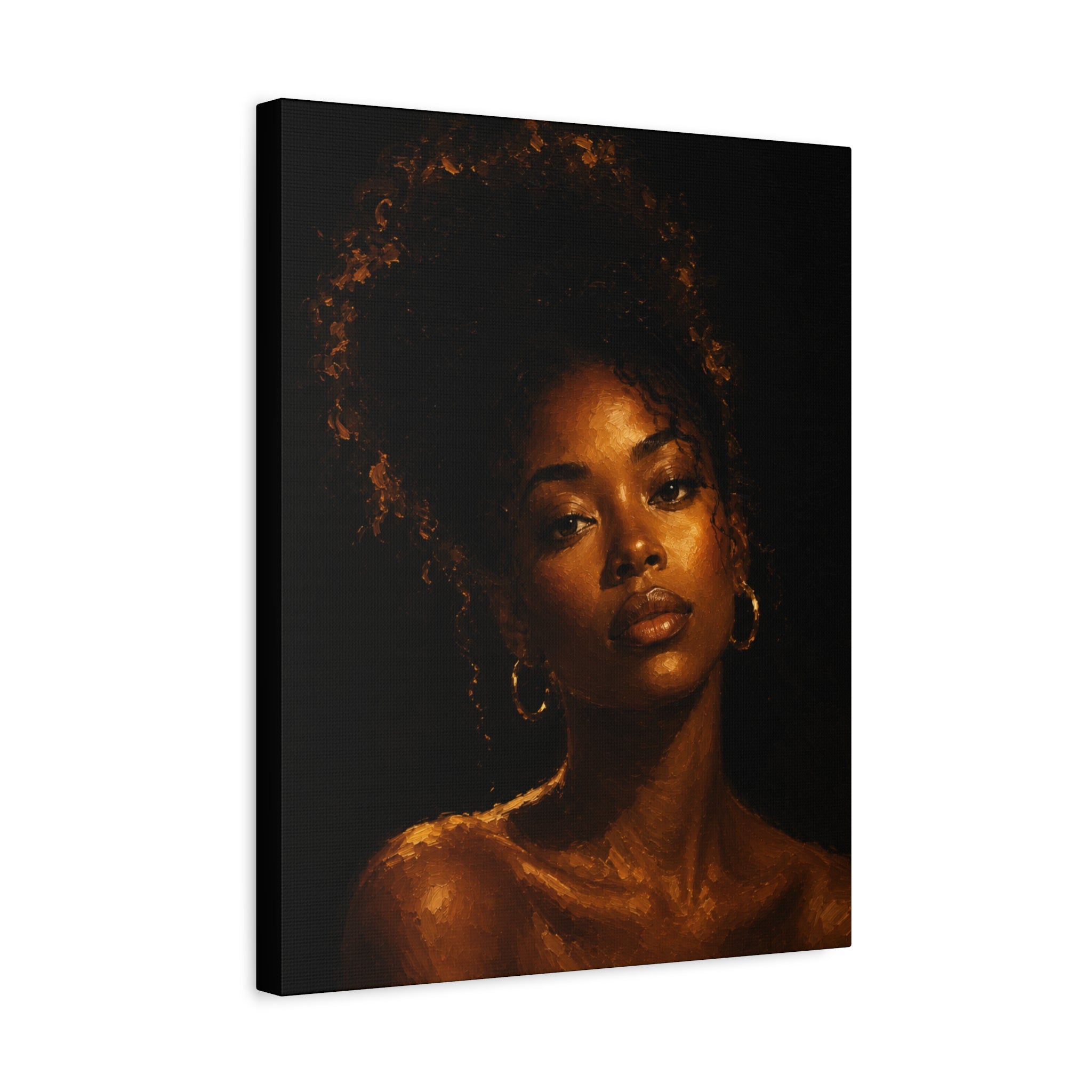 Golden Serenity — Matte Stretched Wall Art