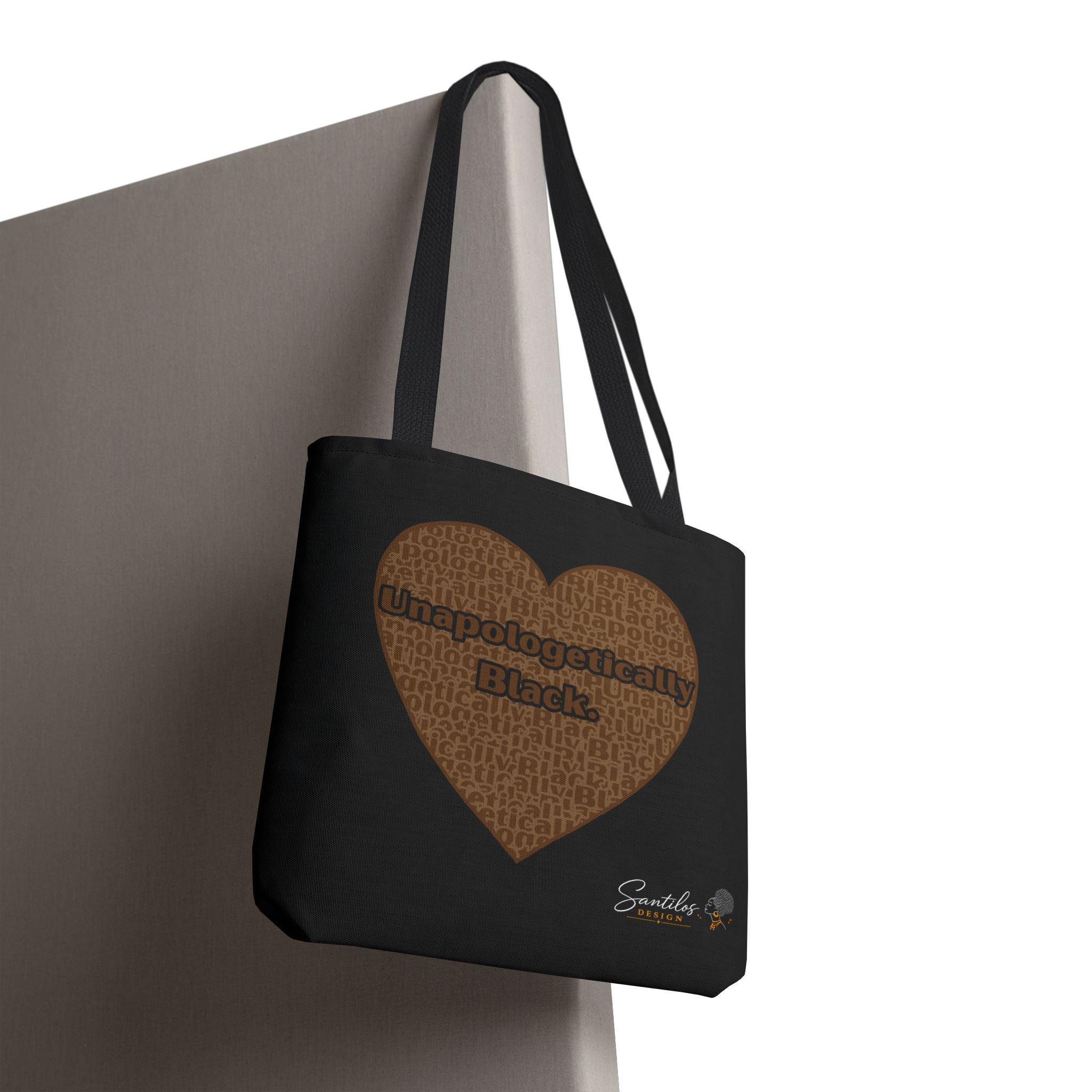 Unapologetically Black Heart Tote Bag