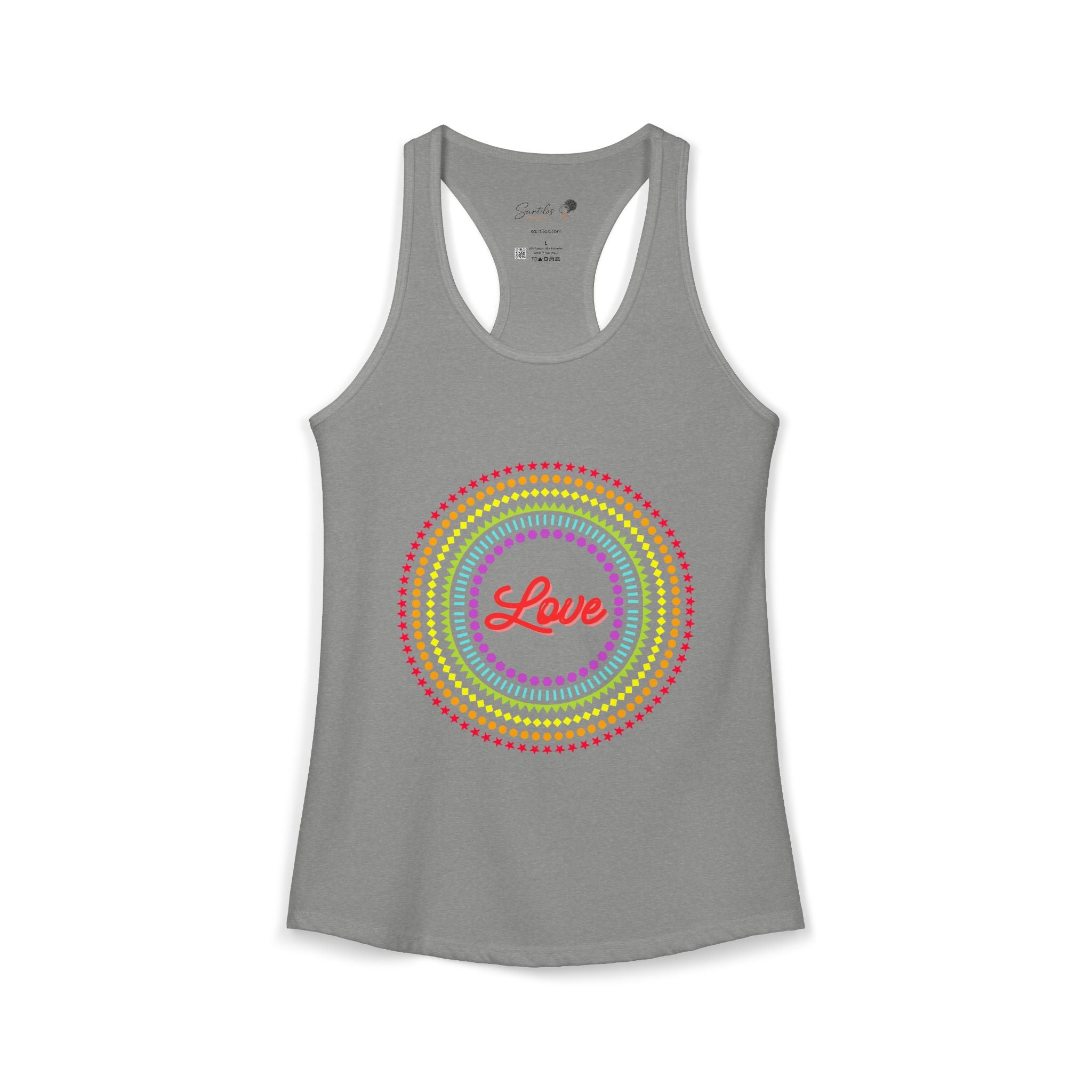 "Love" Women's Ideal Racerback Tank