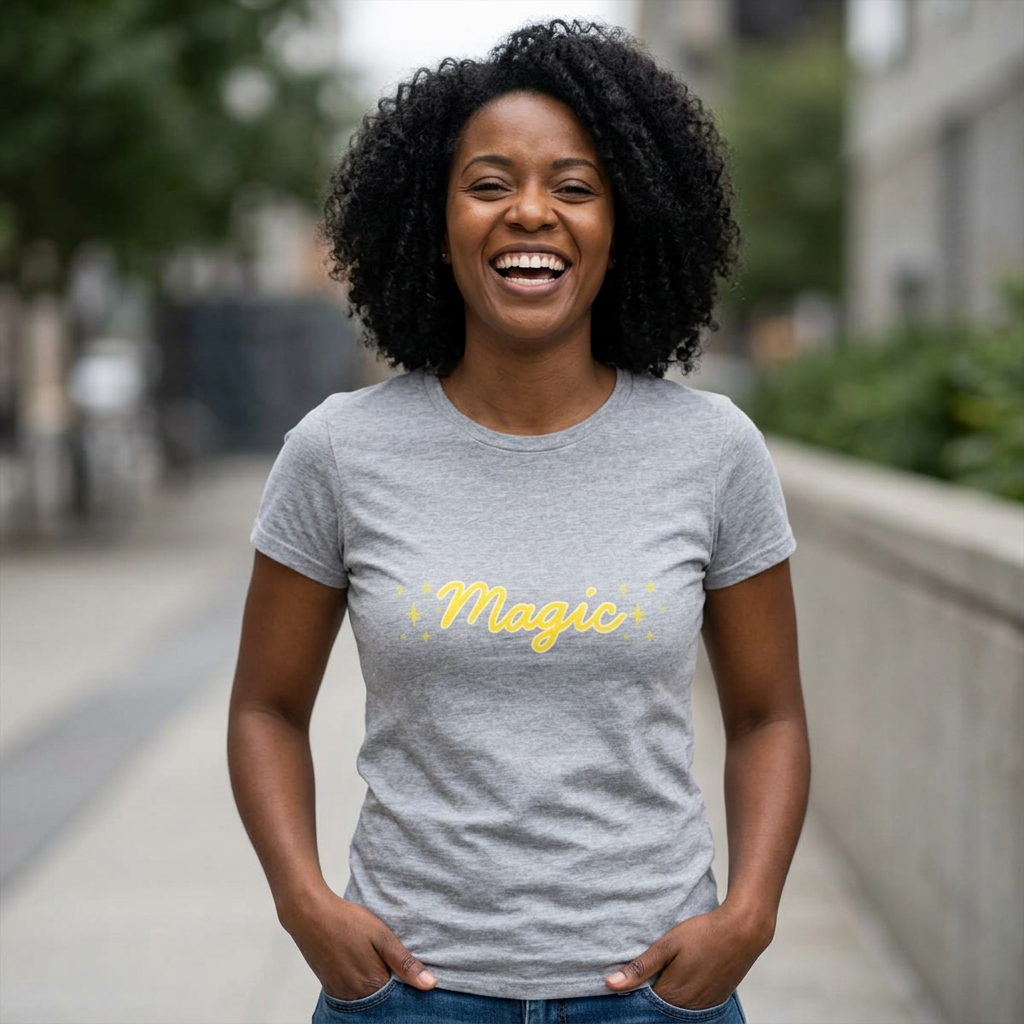 "Magic" — Women's Round Neck Graphic T-Shirt