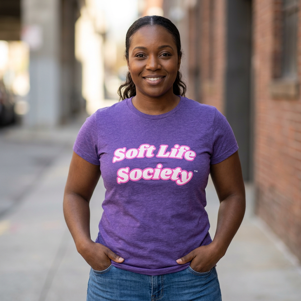The Soft Life Society Tee - Women's Round Neck Graphic Tee