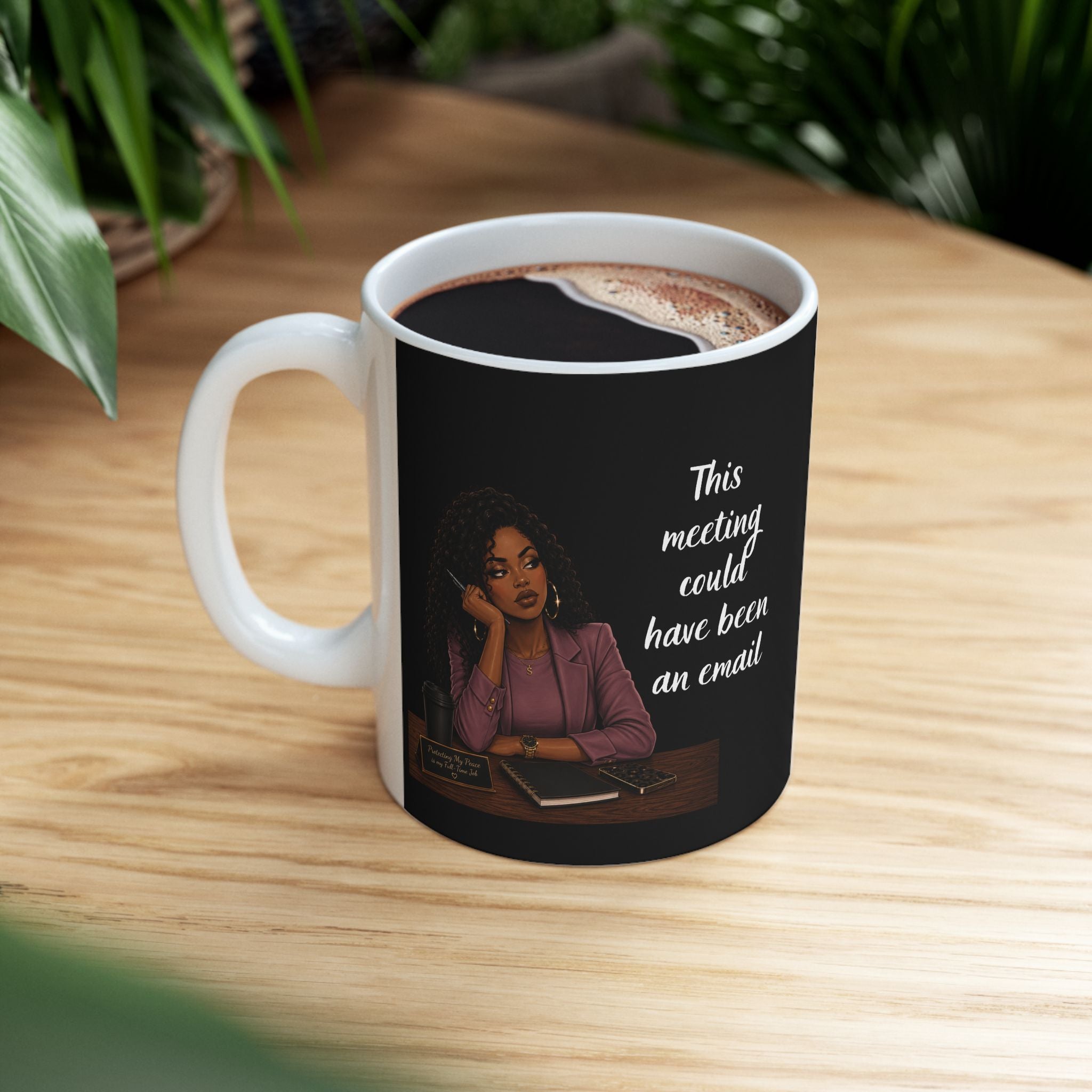 "This Meeting" Ceramic Mug — Funny Coffee Mug (11oz)
