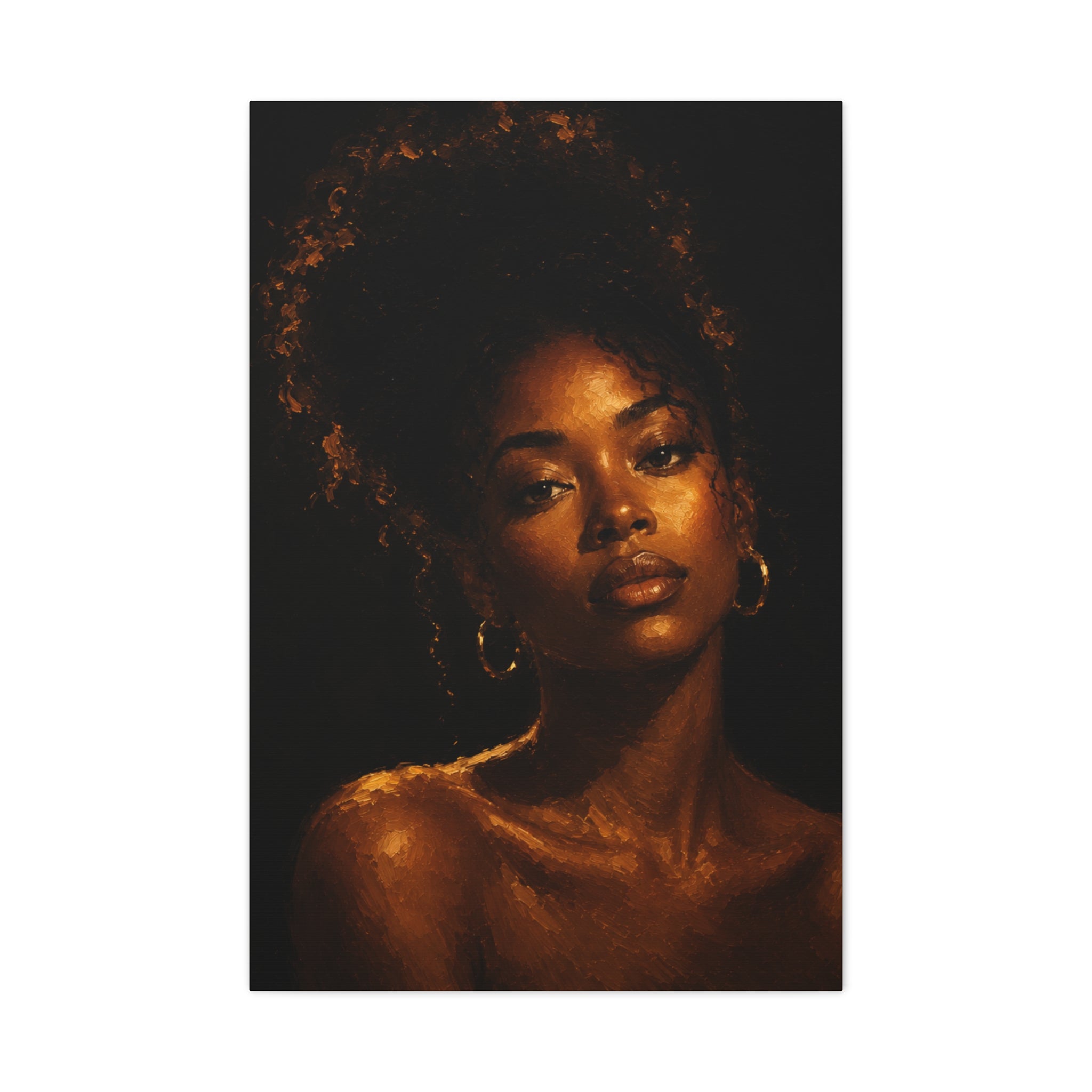 Golden Serenity — Matte Stretched Wall Art