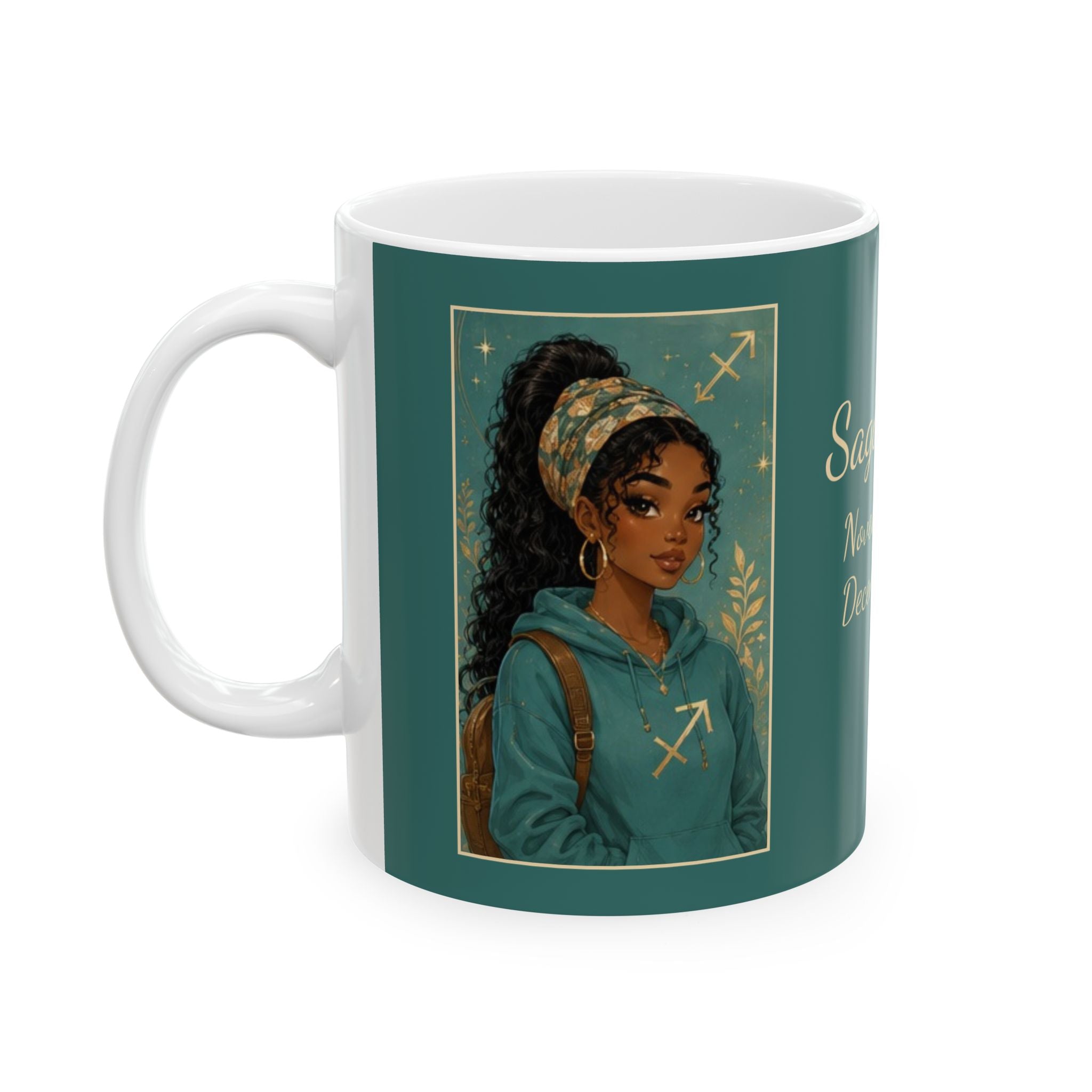 Sagittarius Zodiac Sign Ceramic Mug — Coffee Mug (11oz)