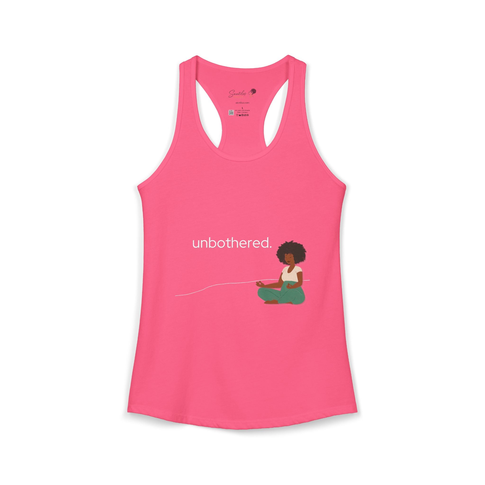 "Unbothered" Women's Ideal Racerback Tank