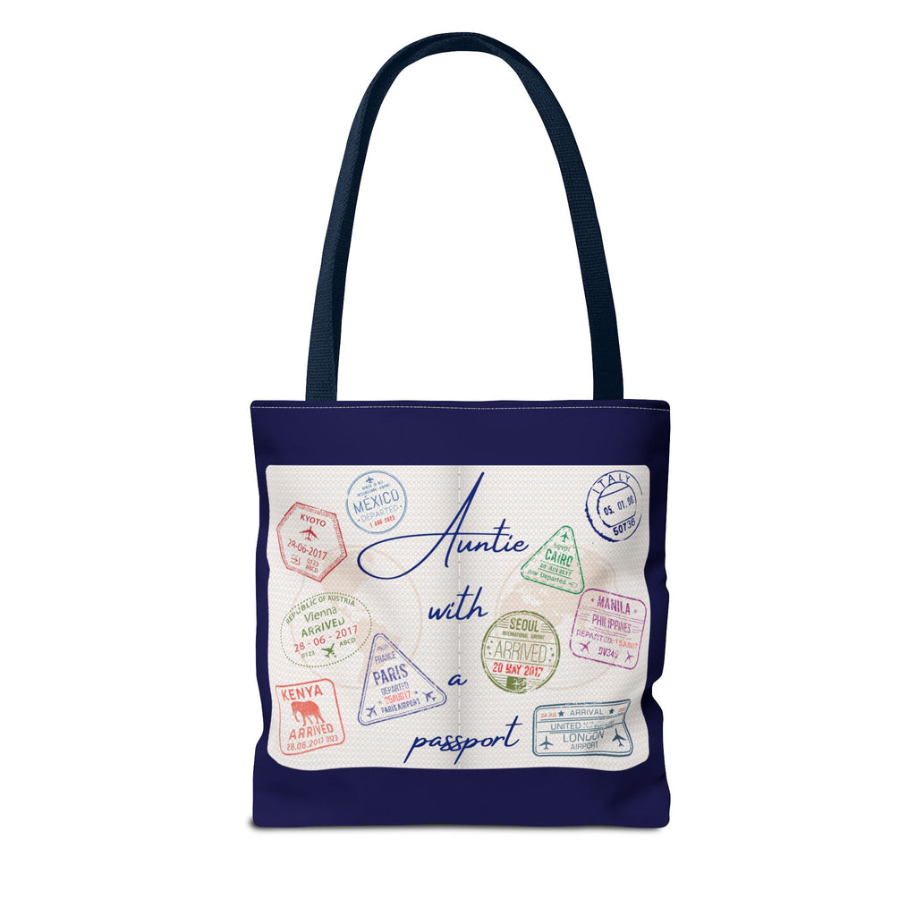 Auntie With a Passport — Statement Tote Bag