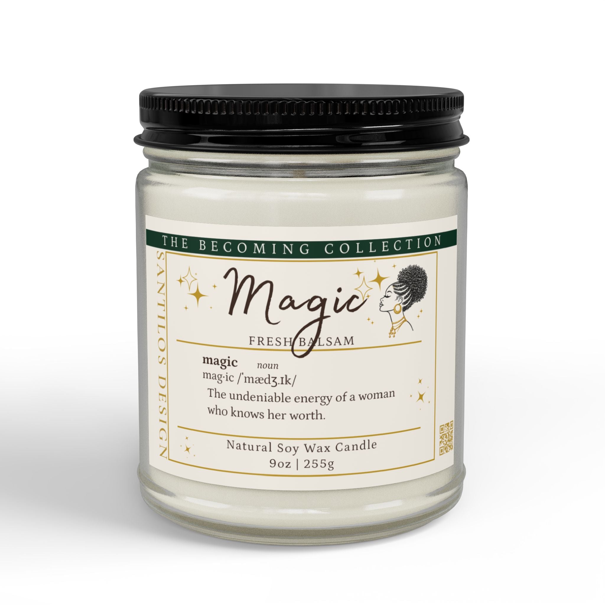 "Magic" Soy Candle — Fresh Balsam Scented (9oz)