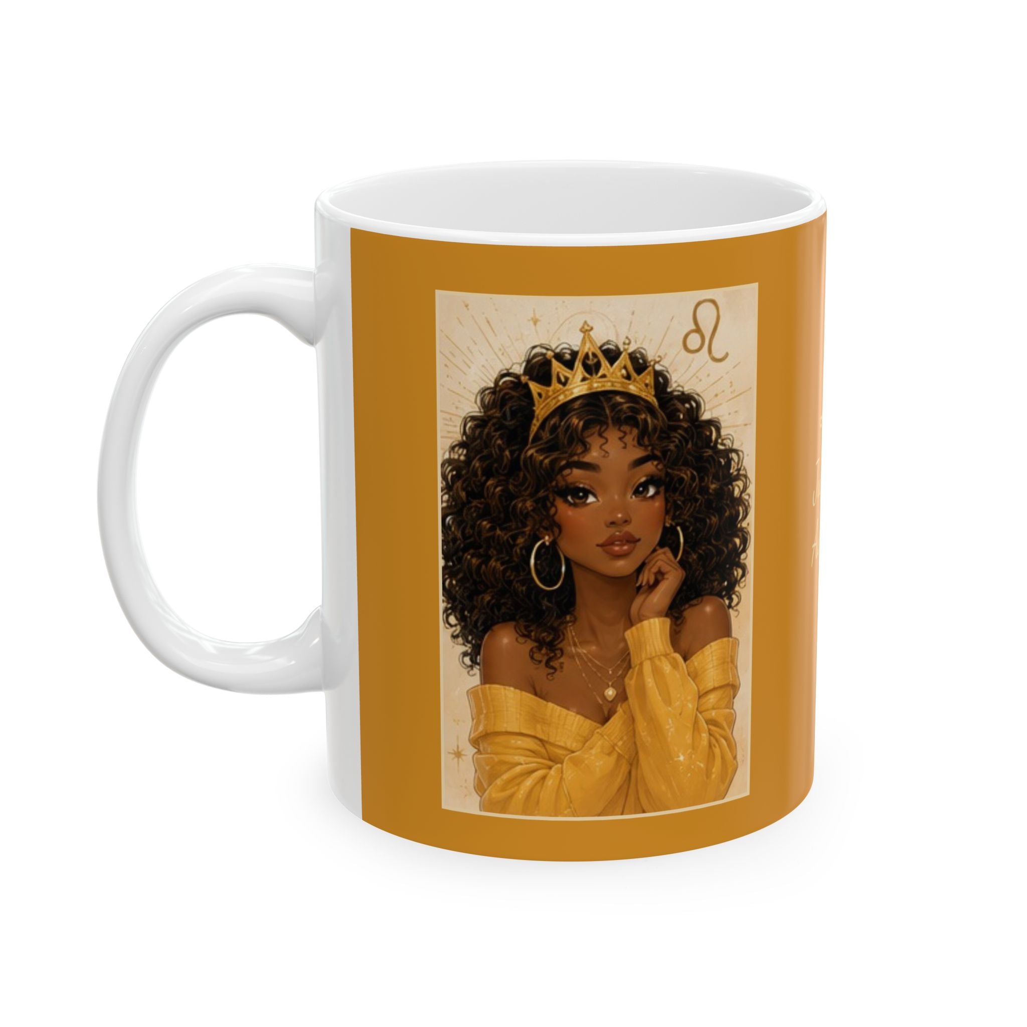 Leo Zodiac Sign Ceramic Mug — Coffee Mug (11oz)