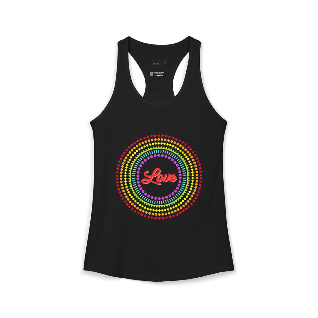 "Love" Women's Ideal Racerback Tank