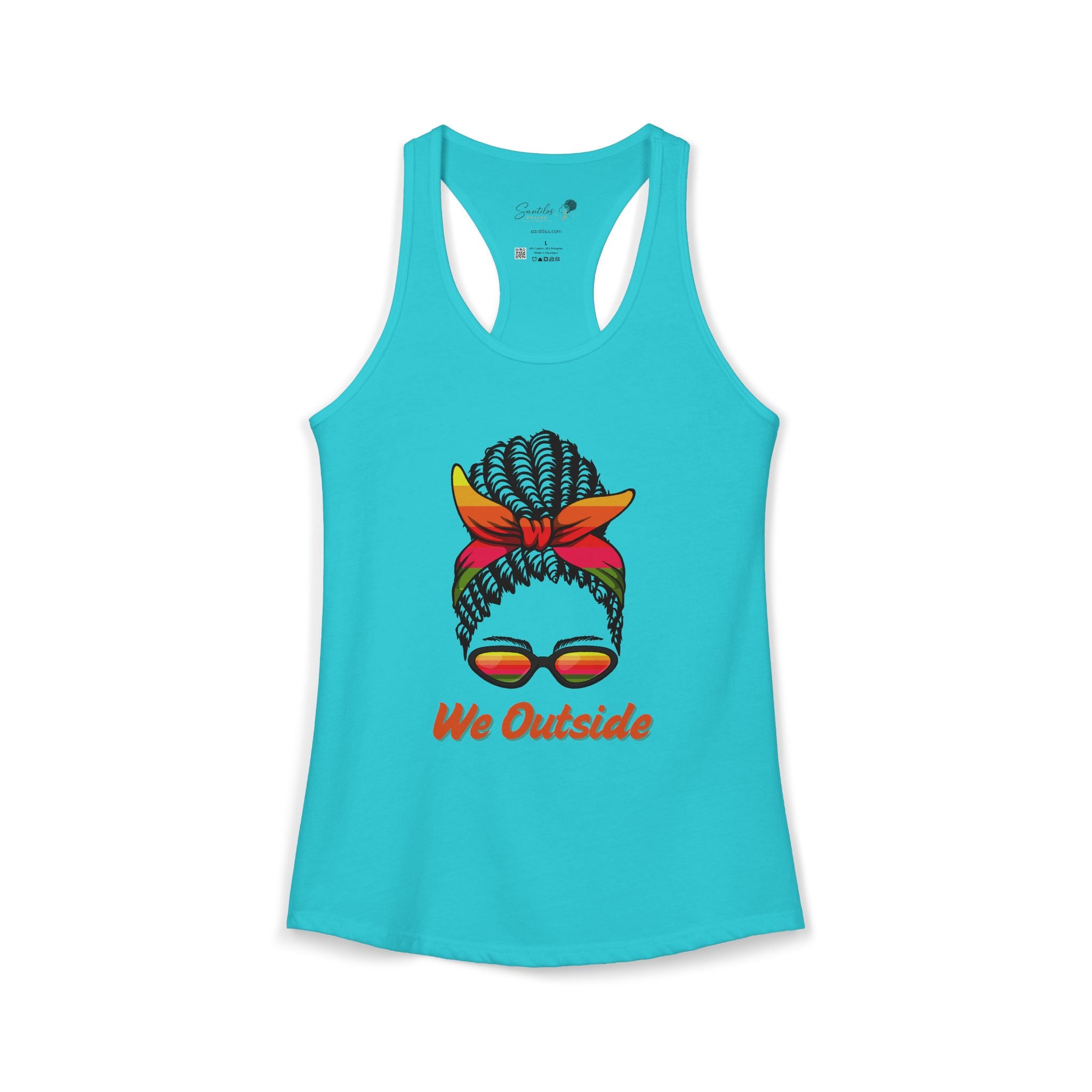 "We Outside" Women's Ideal Racerback Tank