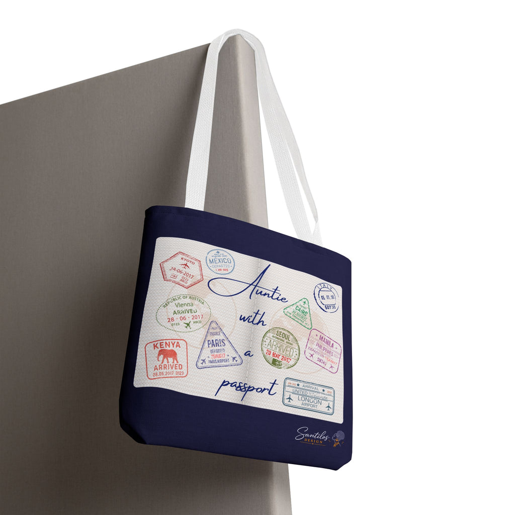 Auntie With a Passport — Statement Tote Bag