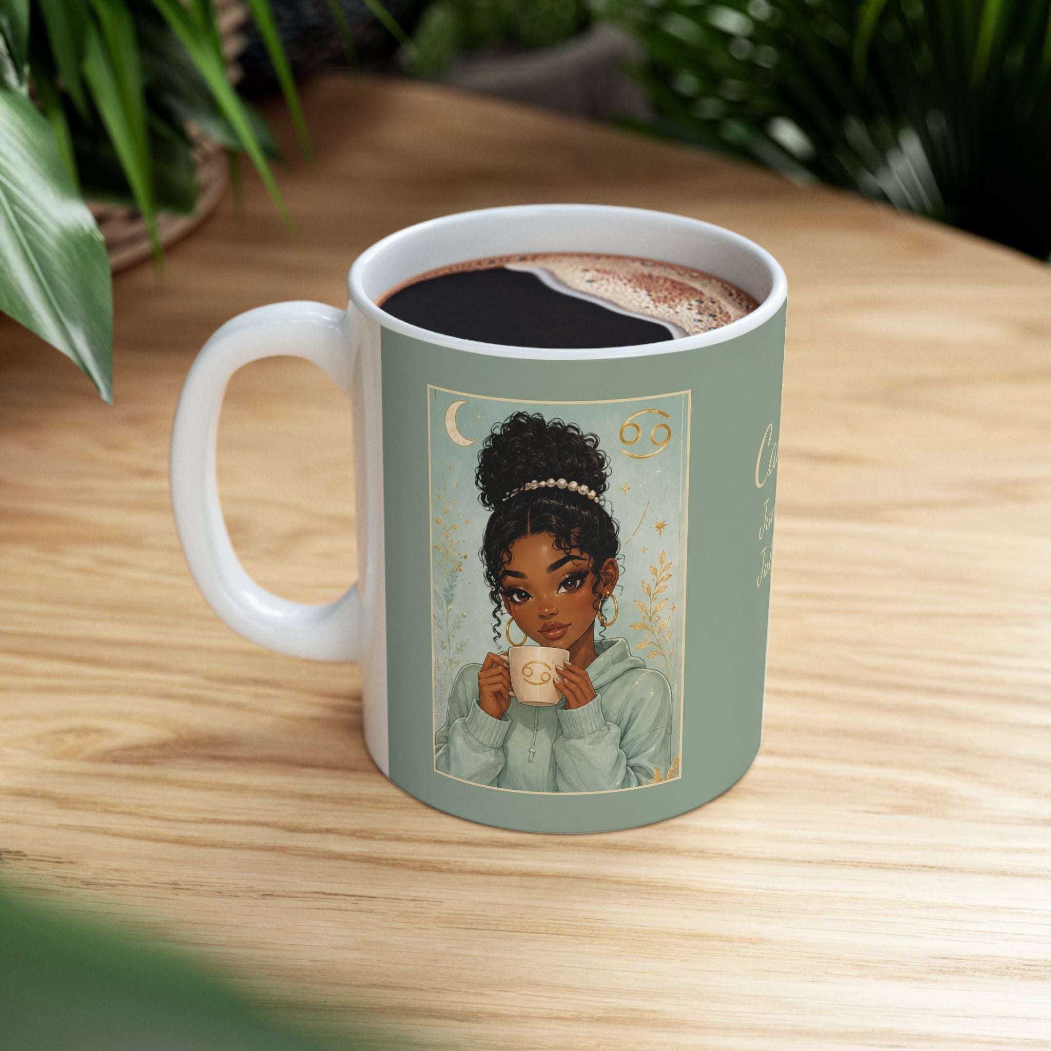 Cancer Zodiac Sign Ceramic Mug — Coffee Mug (11oz)