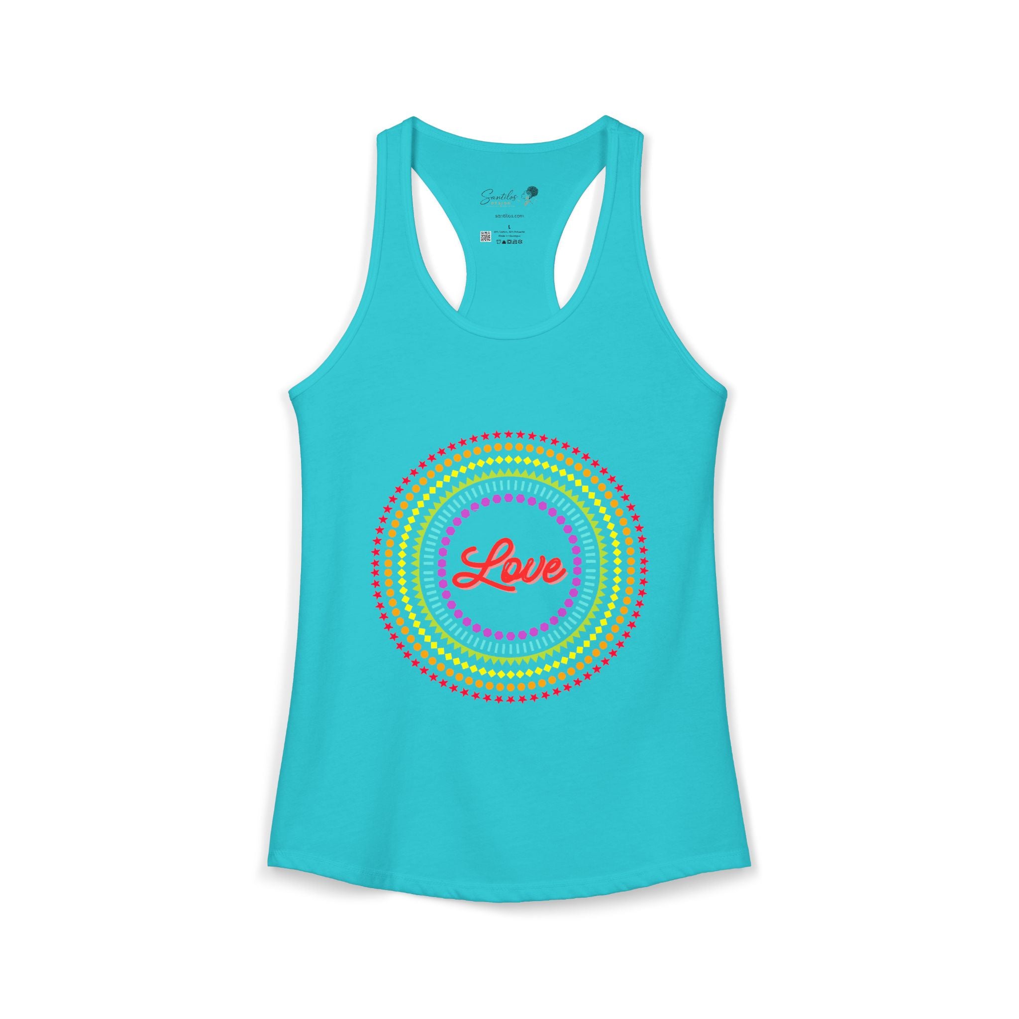 "Love" Women's Ideal Racerback Tank
