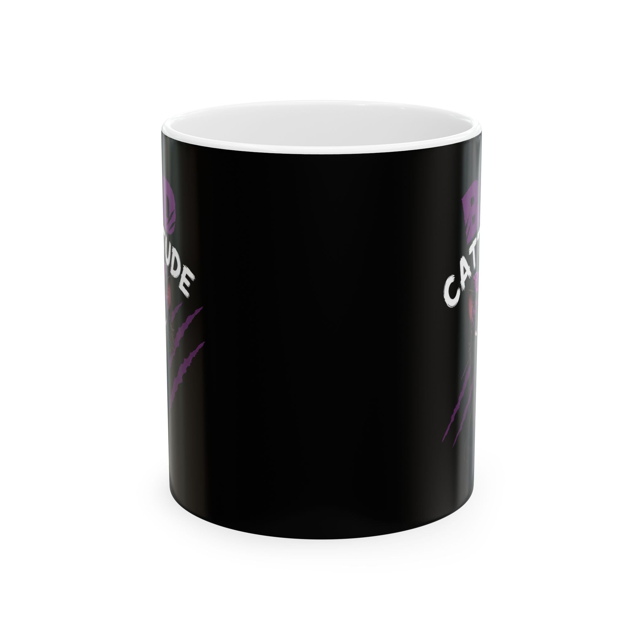 Bad Cattitude Ceramic Mug — Funny Coffee Mug (11oz)