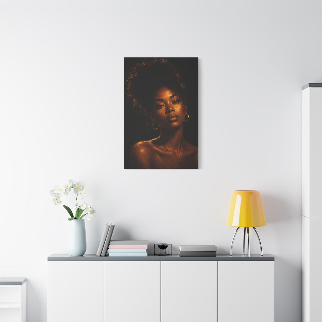 Golden Serenity — Matte Stretched Wall Art