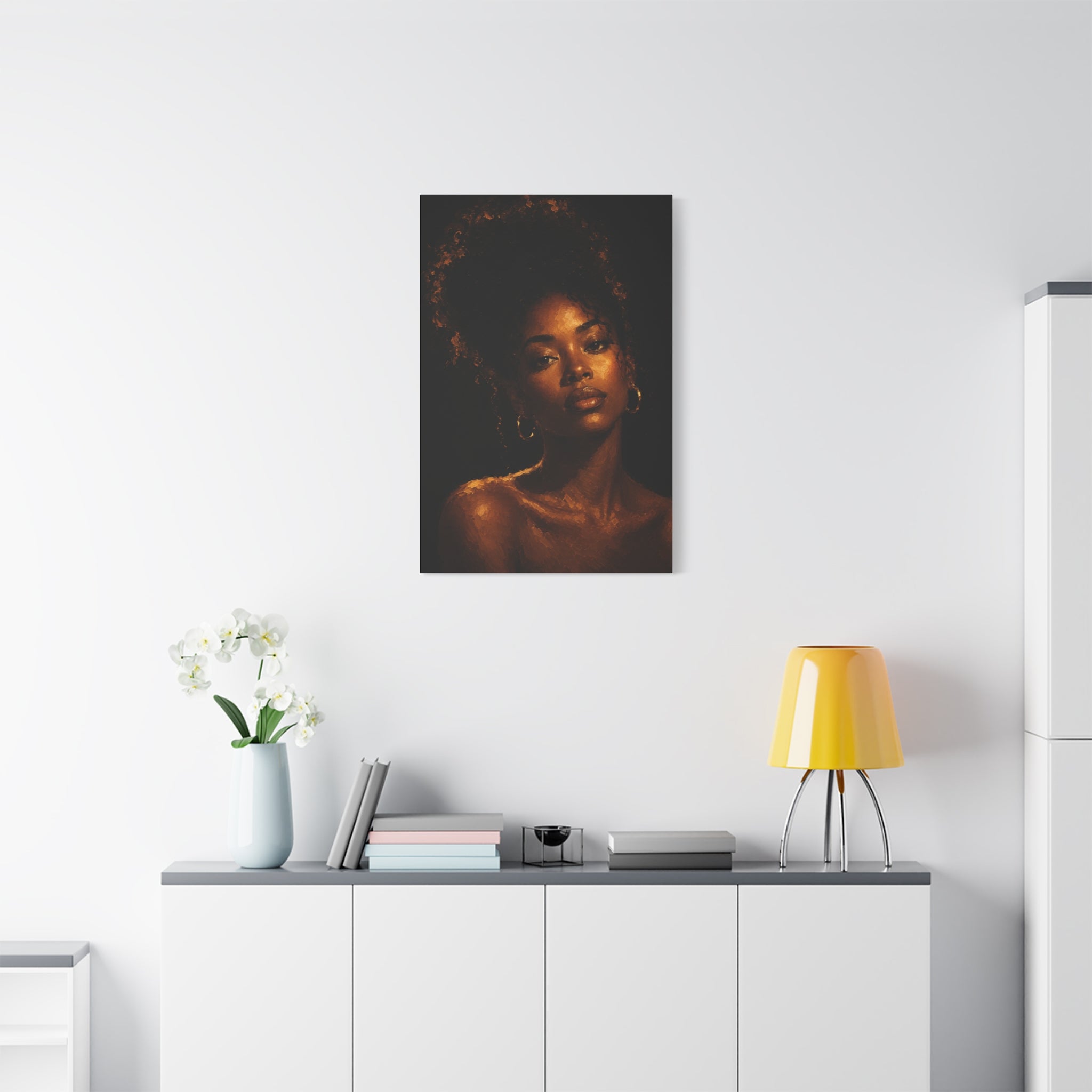 Golden Serenity — Matte Stretched Wall Art