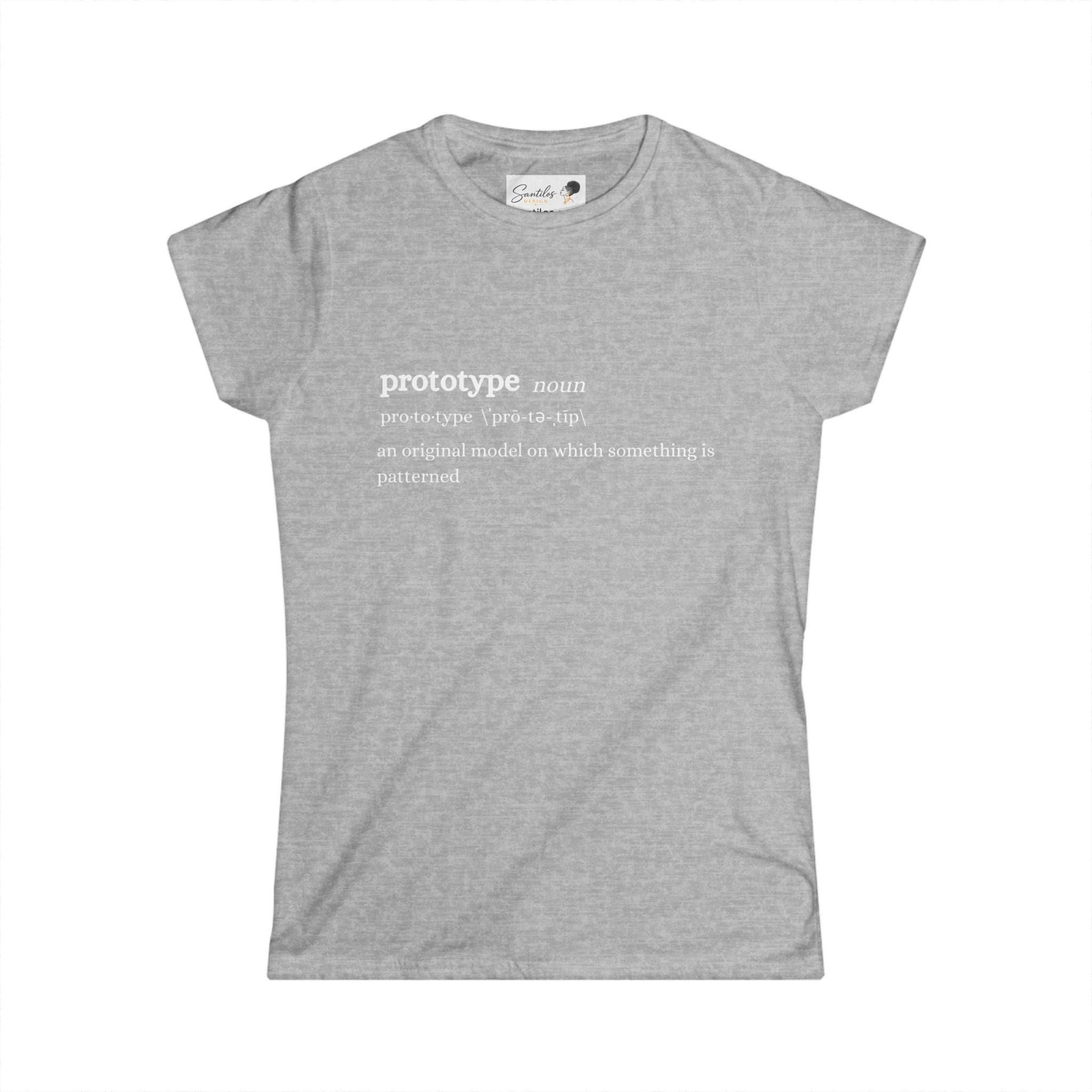 Prototype Definition - Women's Round Neck Graphic Tee