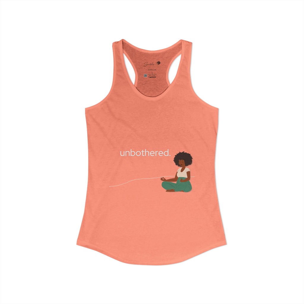 "Unbothered" Women's Ideal Racerback Tank