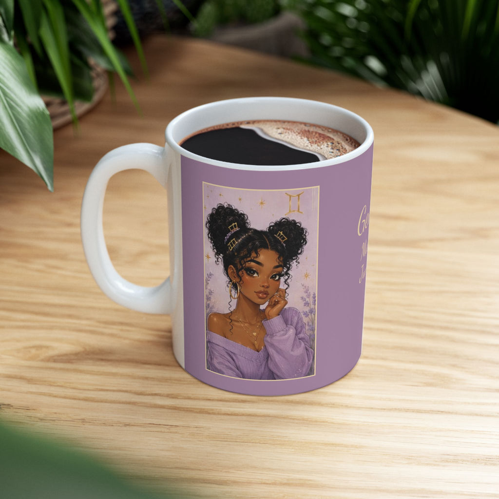 Gemini Zodiac Sign Ceramic Mug — Coffee Mug (11oz)