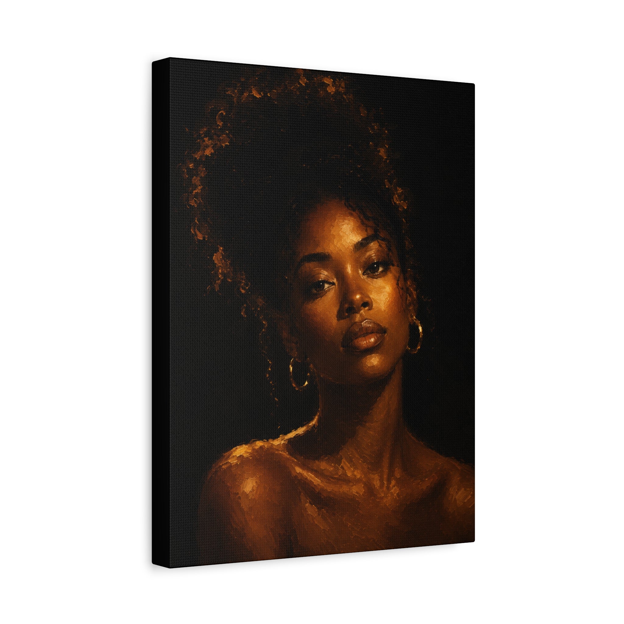 Golden Serenity — Matte Stretched Wall Art