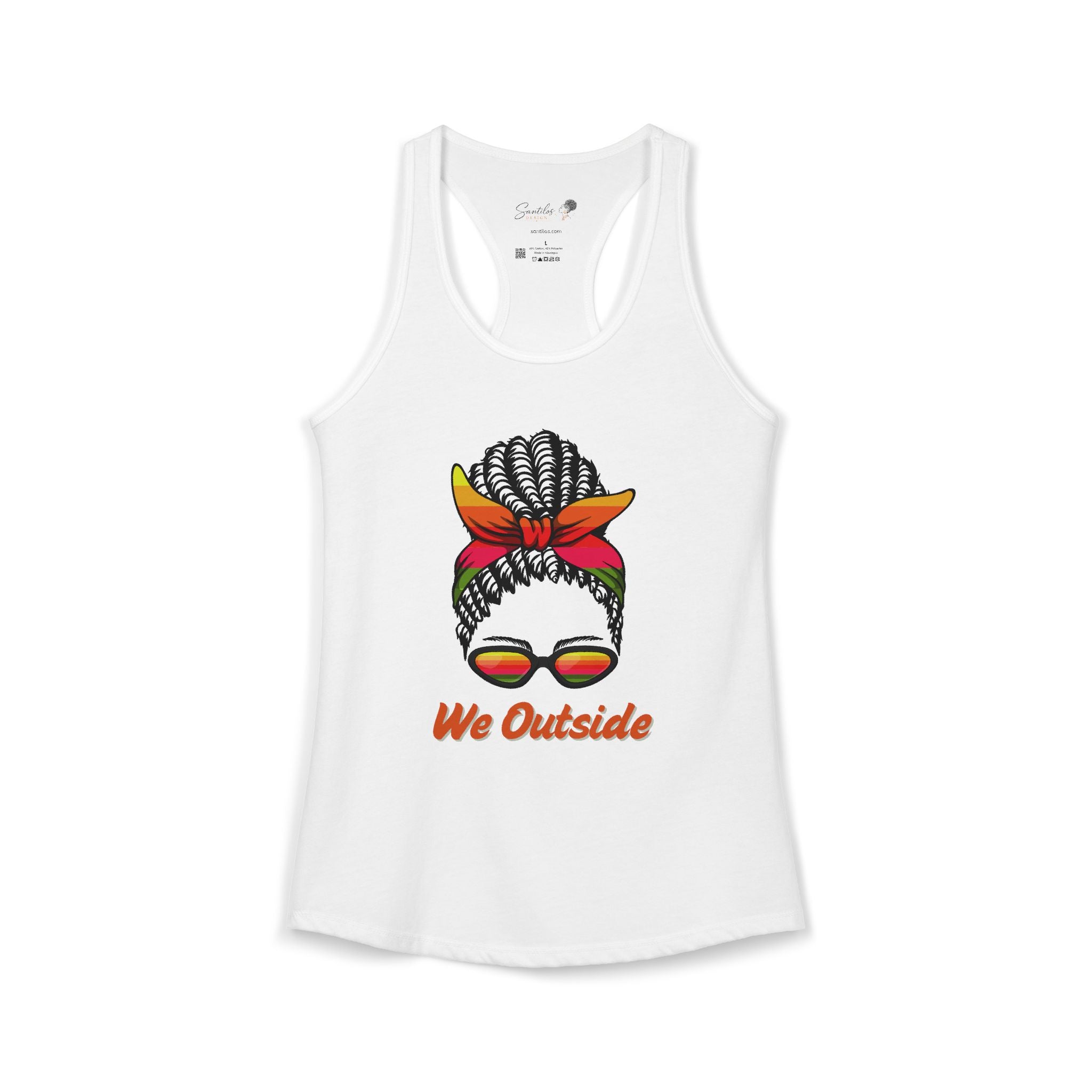 "We Outside" Women's Ideal Racerback Tank