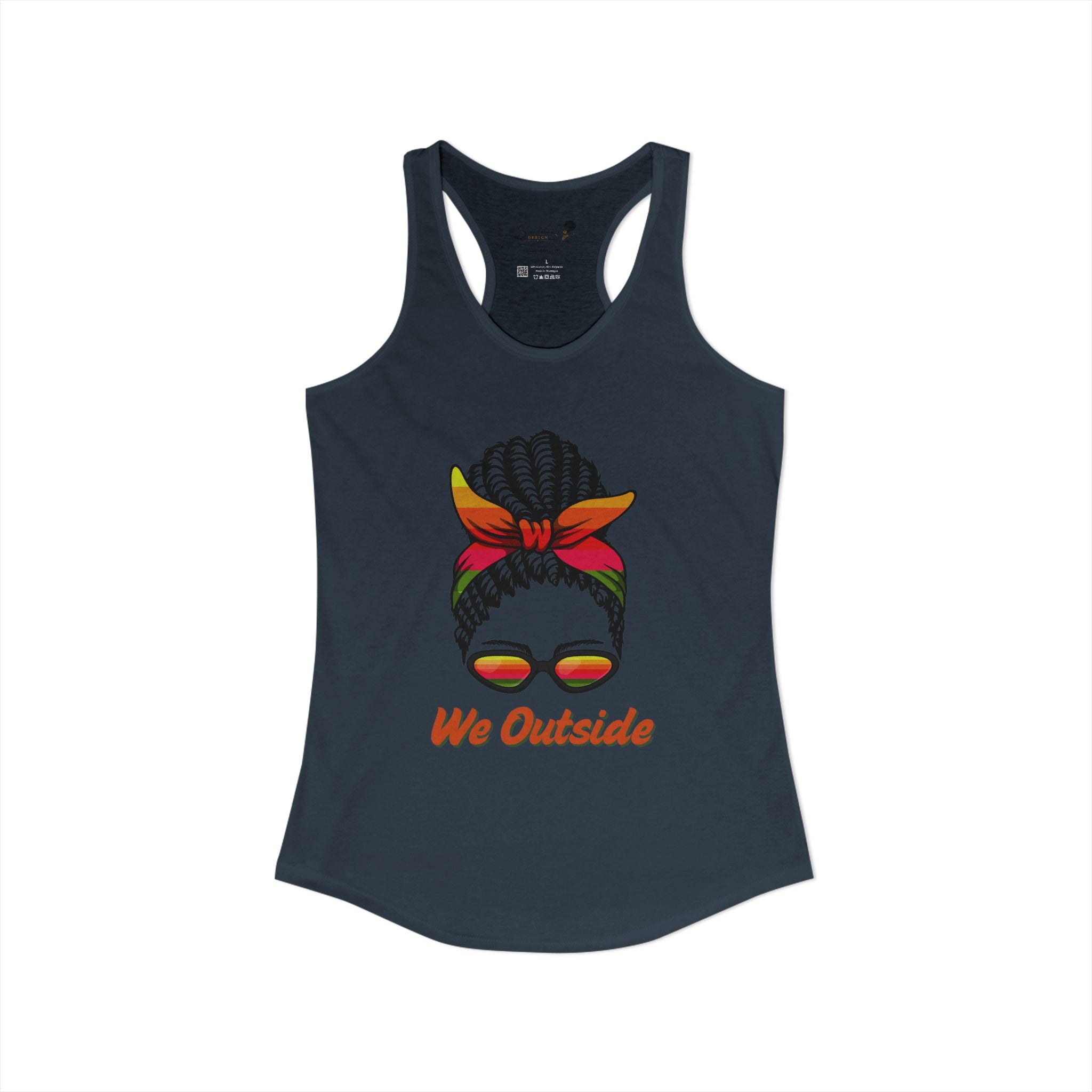 "We Outside" Women's Ideal Racerback Tank