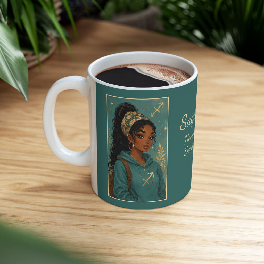 Sagittarius Zodiac Sign Ceramic Mug — Coffee Mug (11oz)
