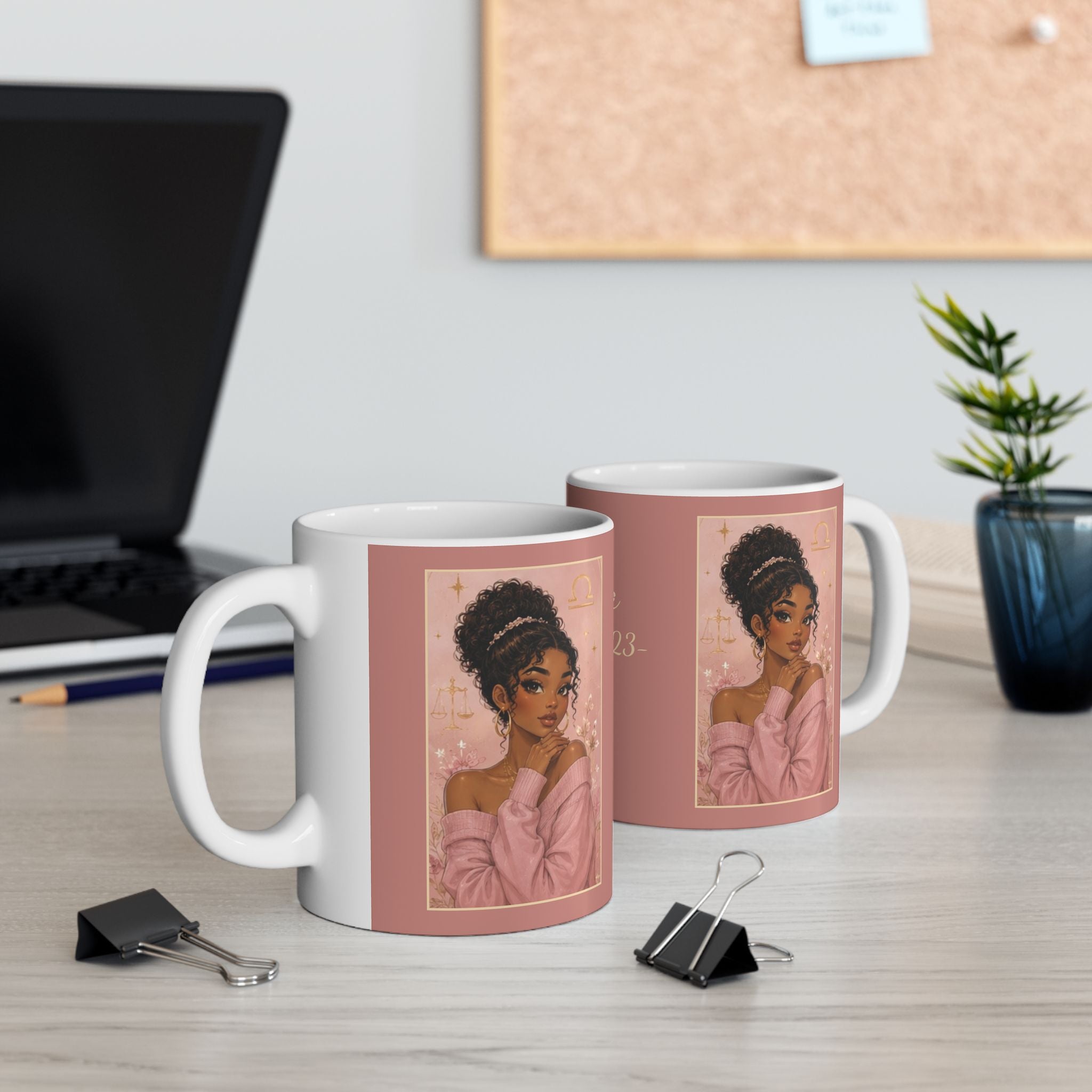 Libra Zodiac Sign Ceramic Mug — Coffee Mug (11oz)